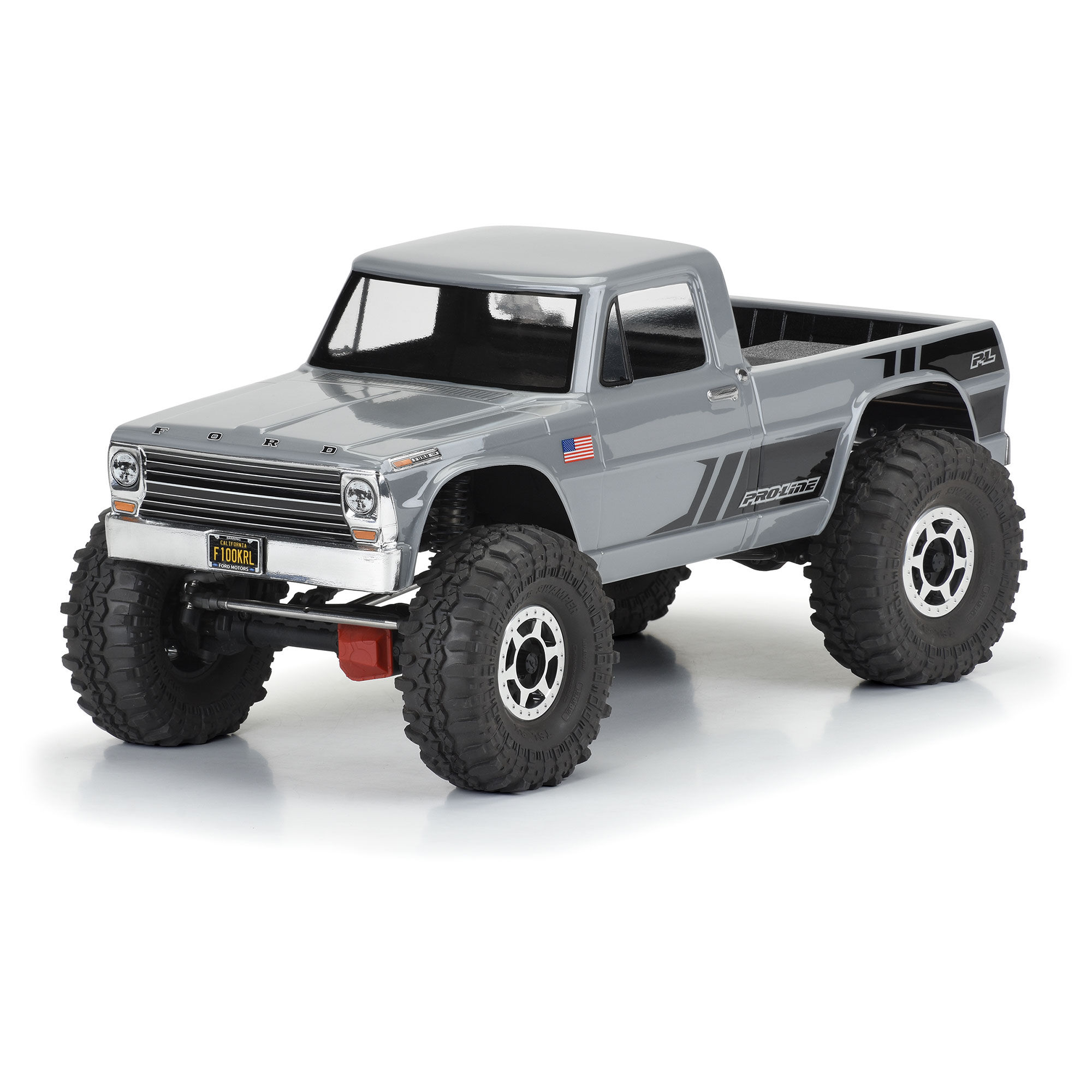 1/10 1967 Ford F-100 Clear Body 12.3" (313mm) Wheelbase Craw-3