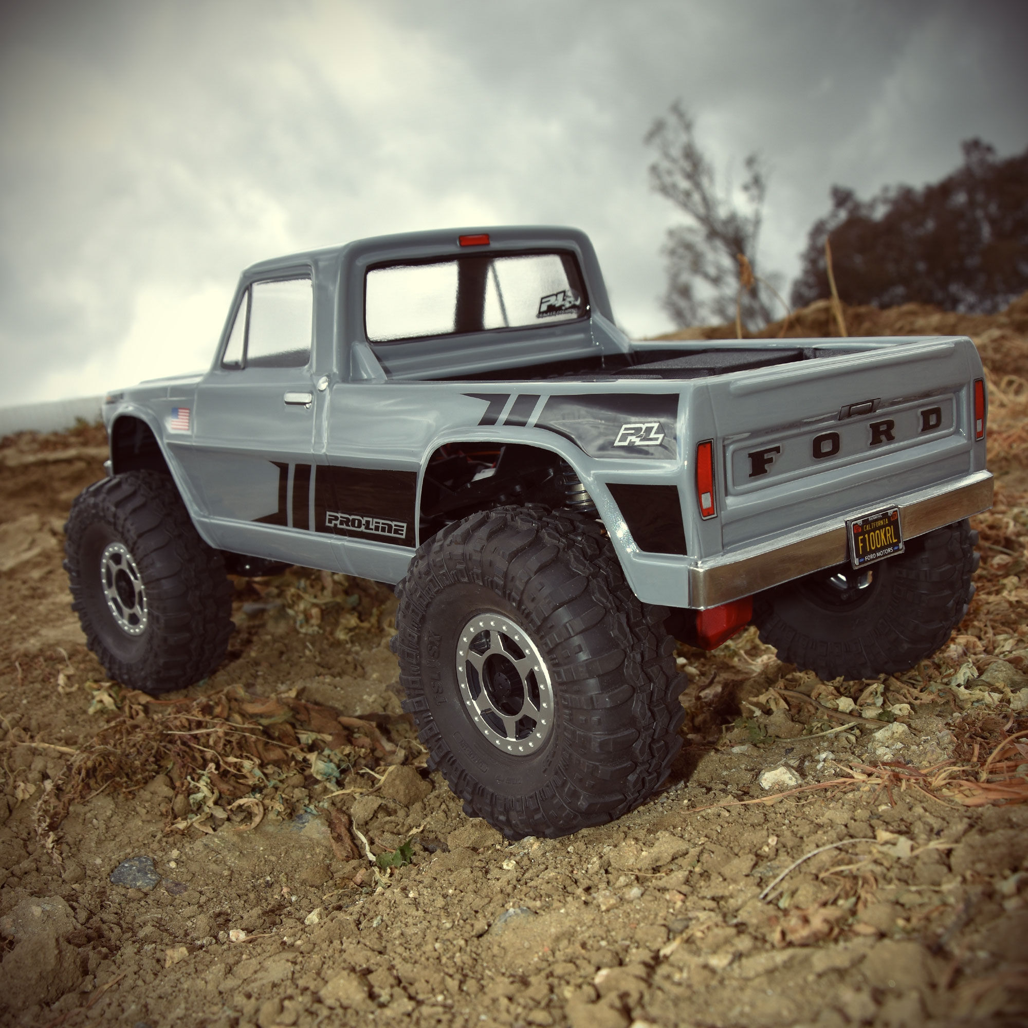 1/10 1967 Ford F-100 Clear Body 12.3" (313mm) Wheelbase Craw-8
