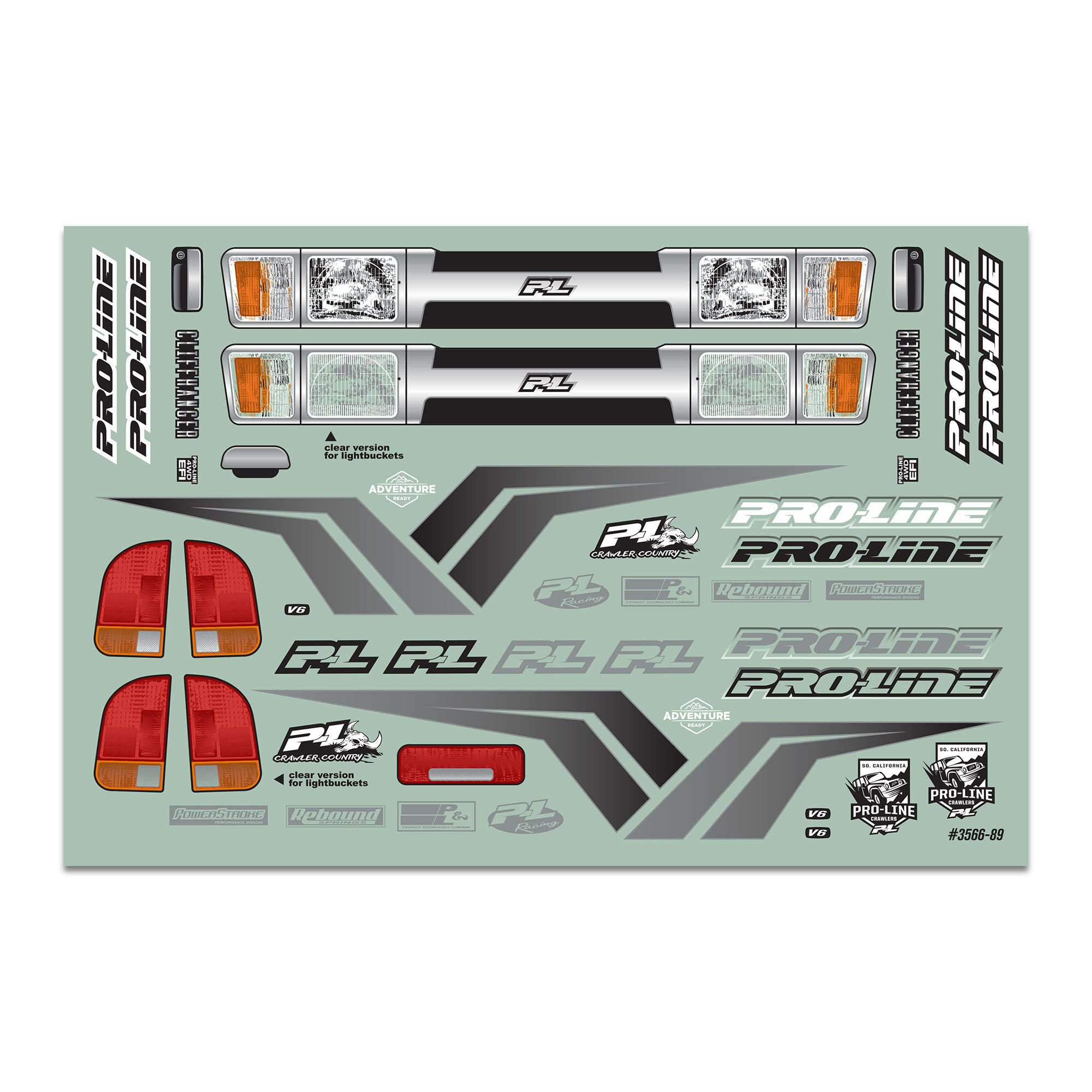 1/10 Cliffhanger HP Cab-Only Clear Body 12.3" (313mm) WB Cra-8