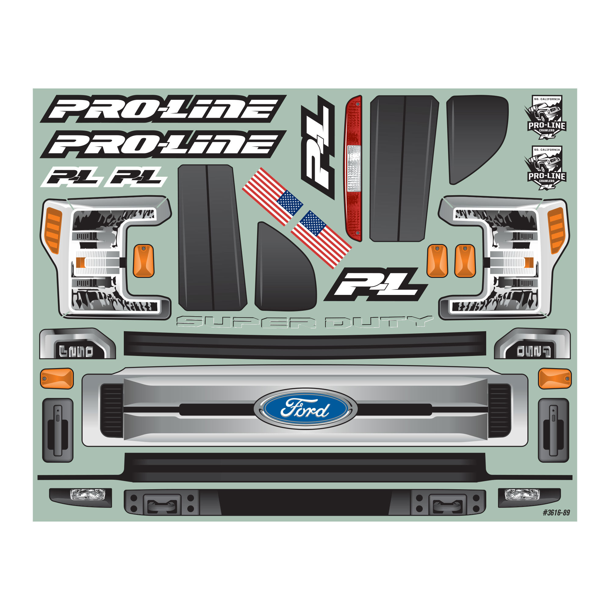 1/6 2017 Ford F-250 Super Duty Cab-Only Clear Body: SCX6-8