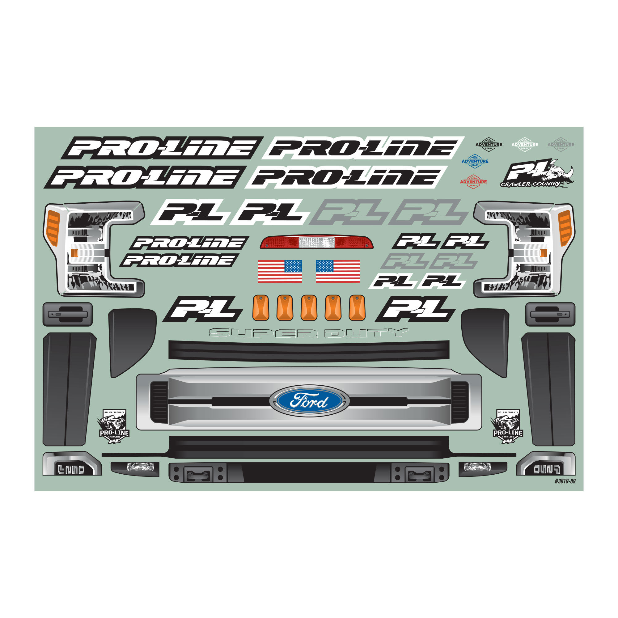 1/10 2017 Ford F-250 Super Duty Cab-Only Clear Body 12.3" WB-7