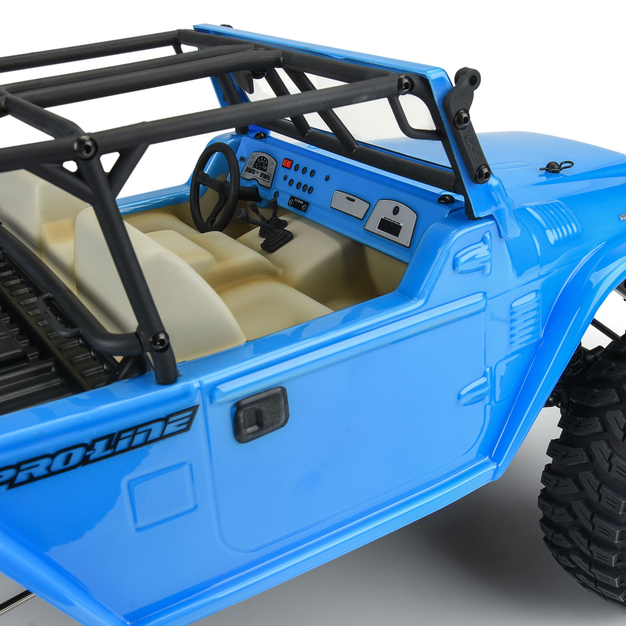 1/10 1979 Toyota Land Cruiser FJ40 Clear Body/Cage 12.3" WB-8