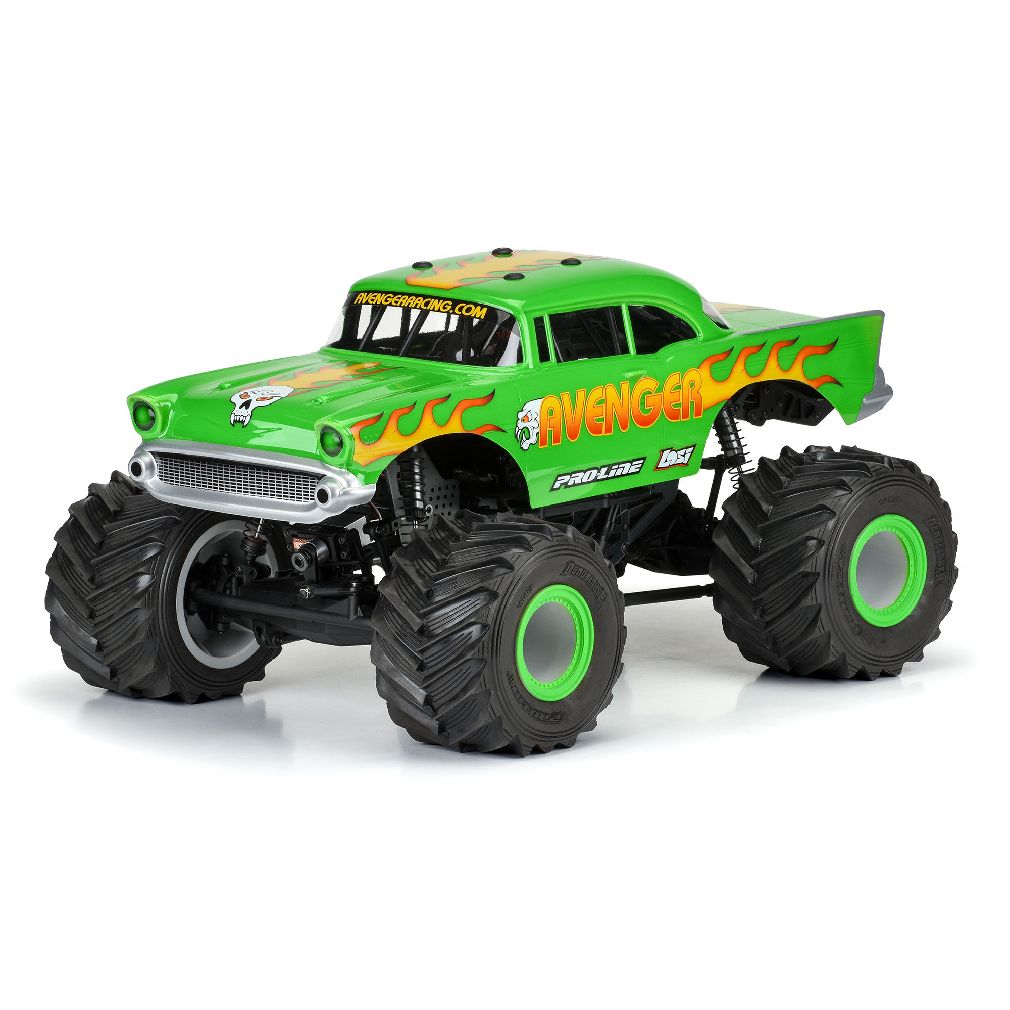 1/8 1957 Chevy Bel Air Avenger Clear Body: LMT,Crawler & MT-3