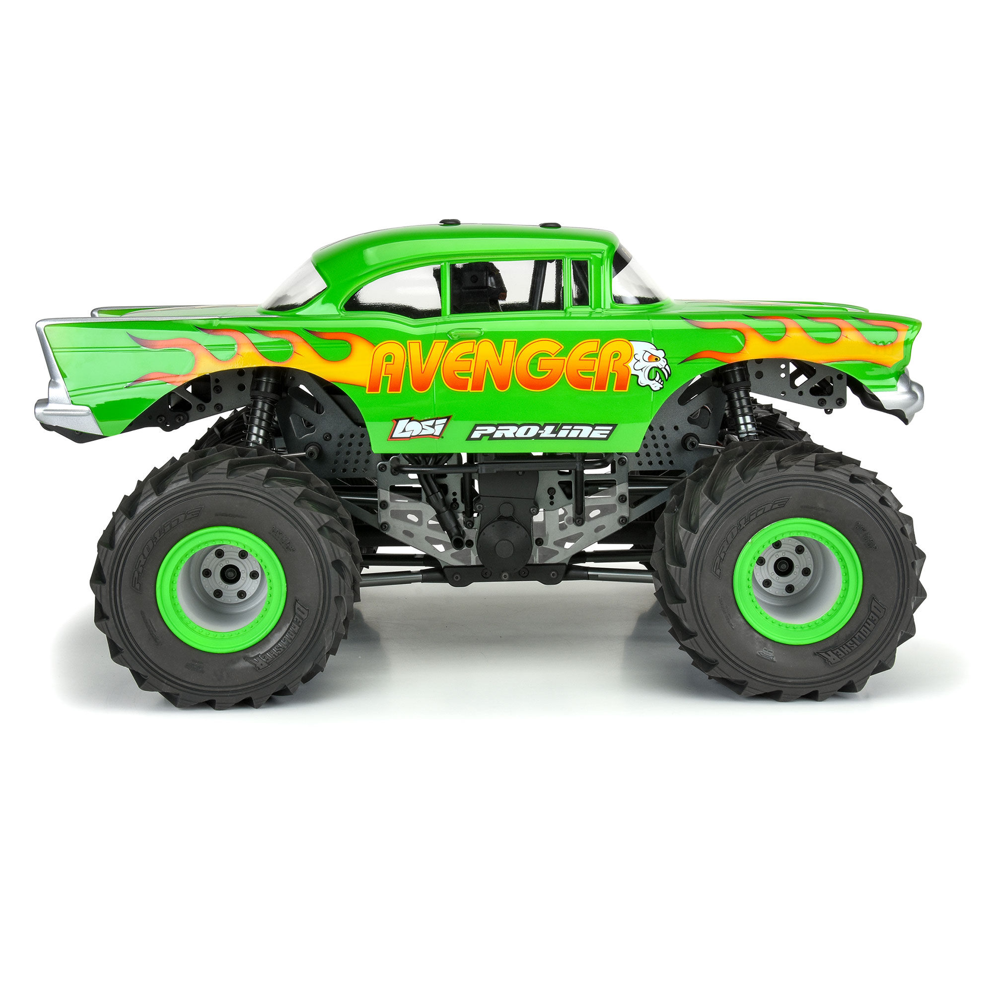 1/8 1957 Chevy Bel Air Avenger Clear Body: LMT,Crawler & MT-4