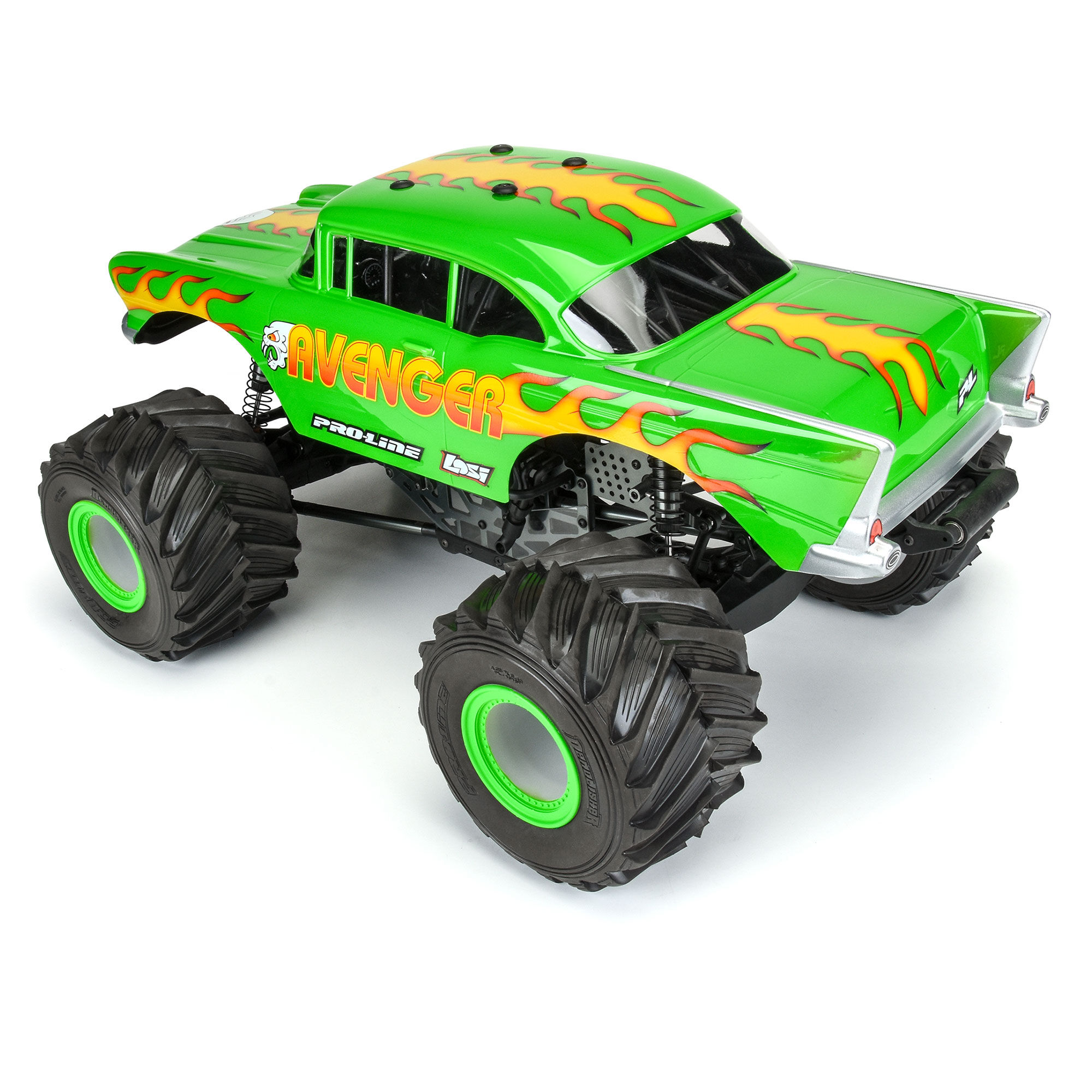 1/8 1957 Chevy Bel Air Avenger Clear Body: LMT,Crawler & MT-5