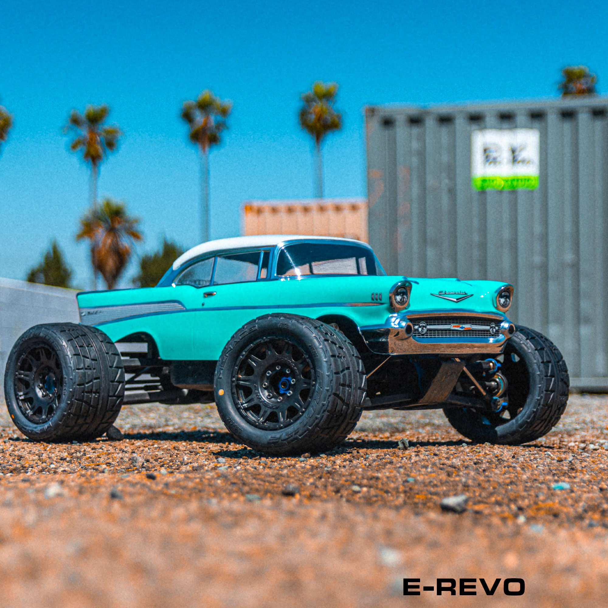 1/8 1957 Chevy Bel Air Avenger Clear Body: LMT,Crawler & MT-11