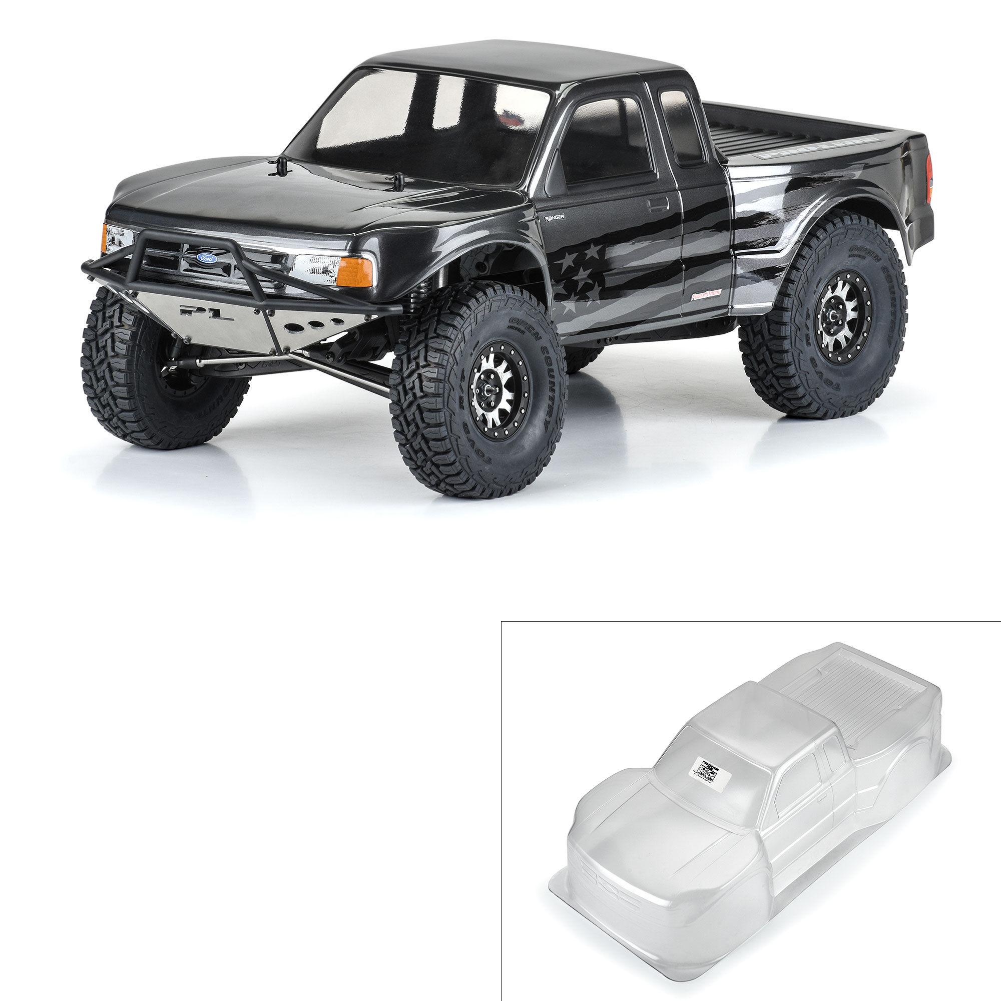1/10 1993 Ford Ranger Pre-Runner Clear Body 12.3