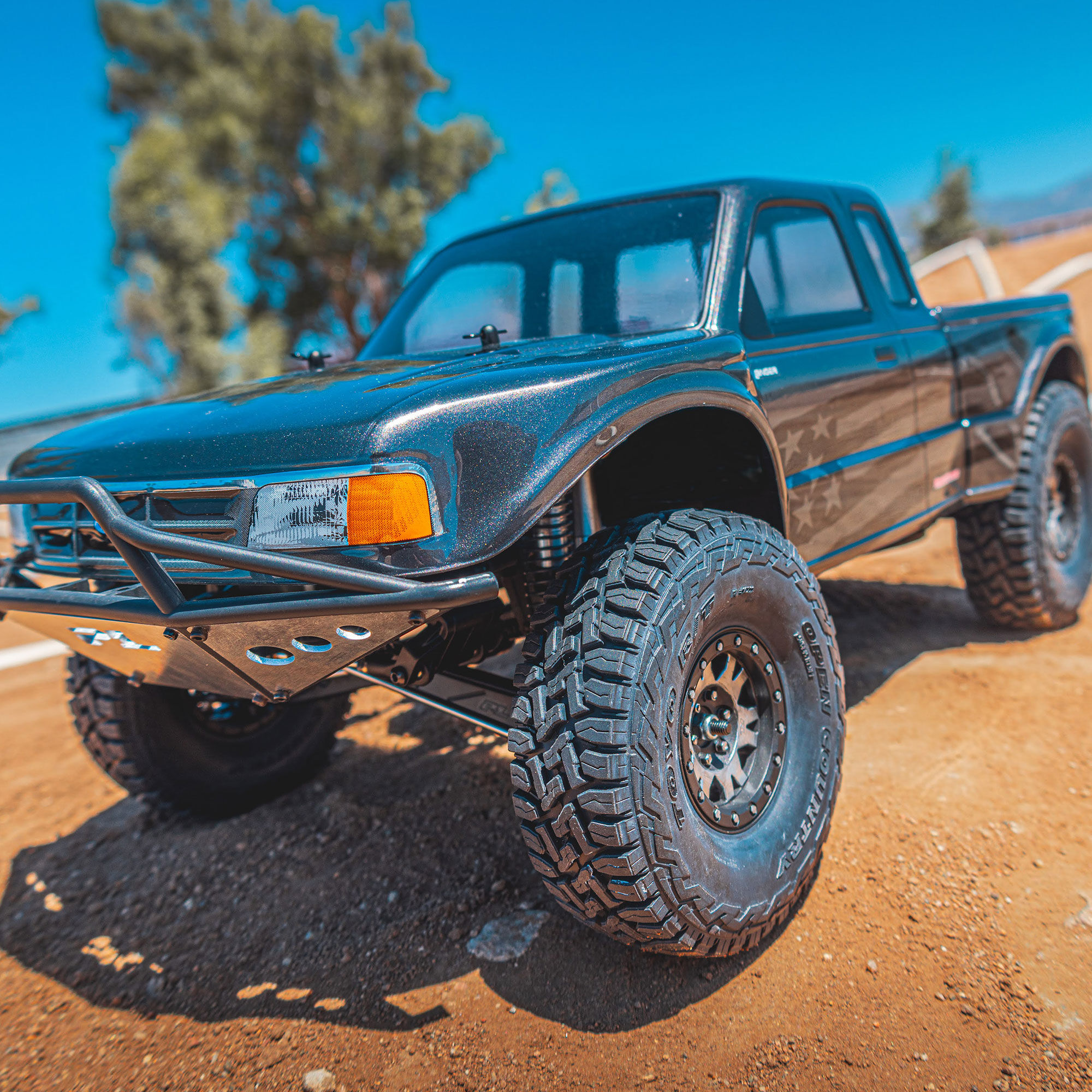 1/10 1993 Ford Ranger Pre-Runner Clear Body 12.3" WB Crawler-8