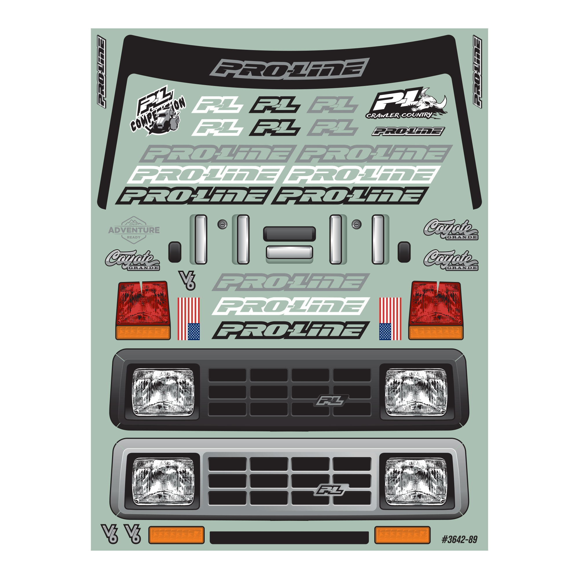 1/6 Coyote Grande Clear Body: SCX6-7