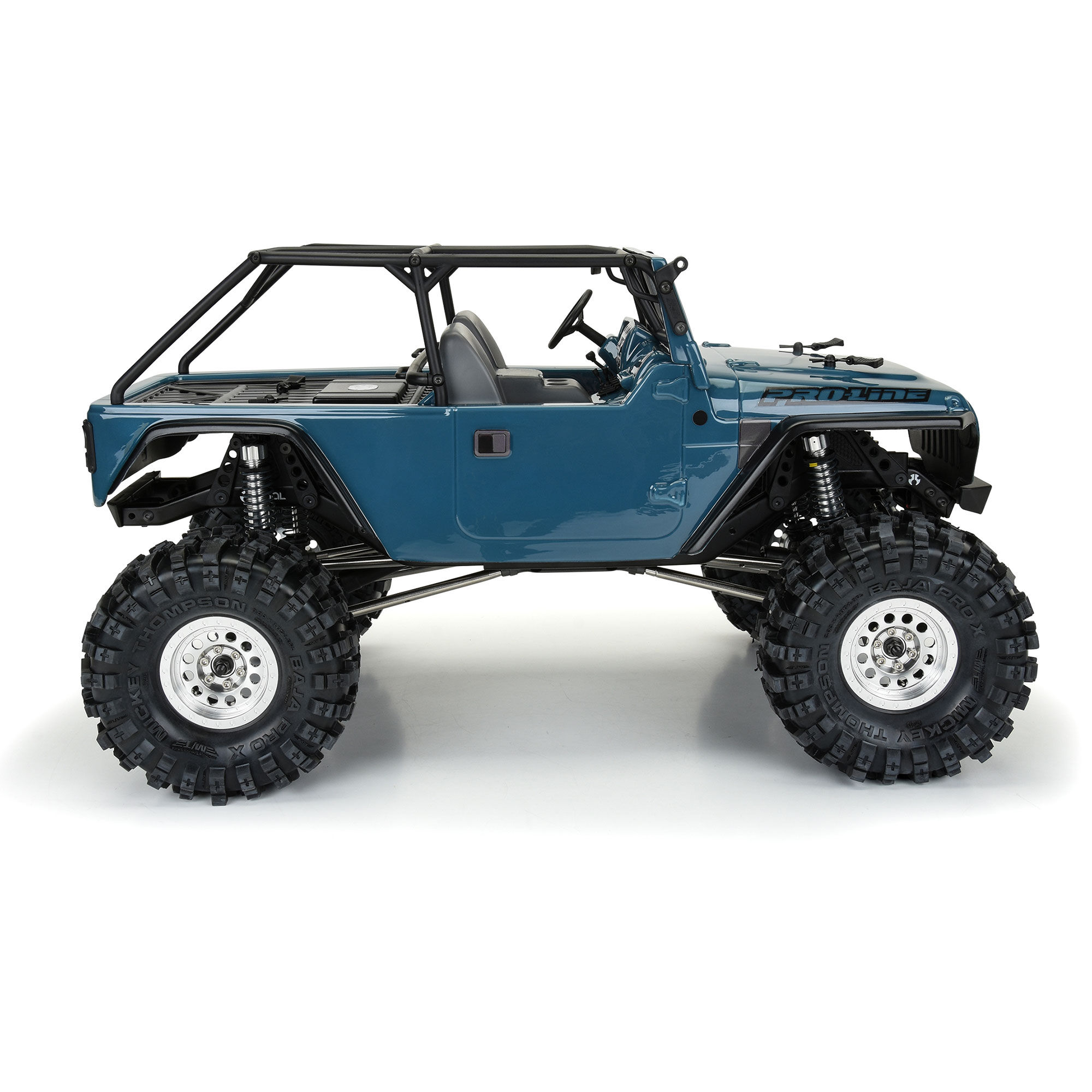 1/10 2004 Jeep LJ Clear Body/Trail Cage 12.3" Wheelbase Craw-4