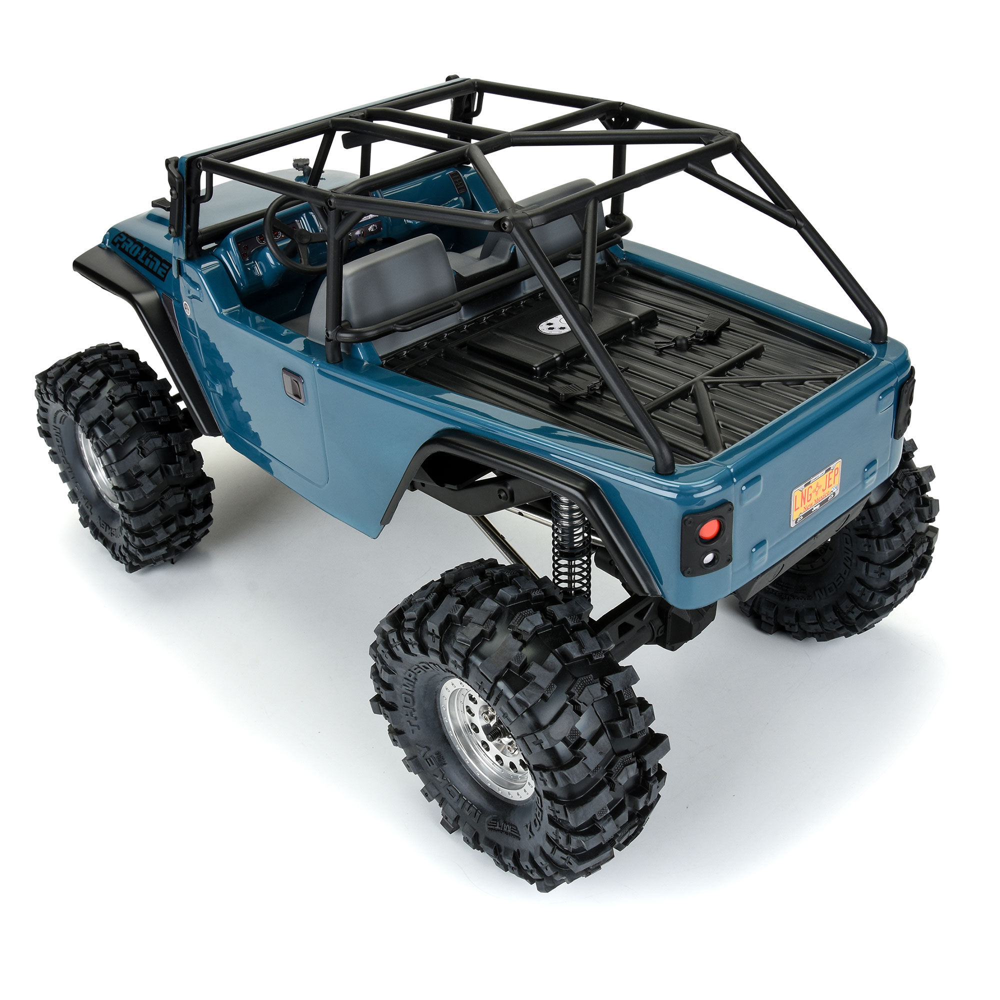 1/10 2004 Jeep LJ Clear Body/Trail Cage 12.3" Wheelbase Craw-5