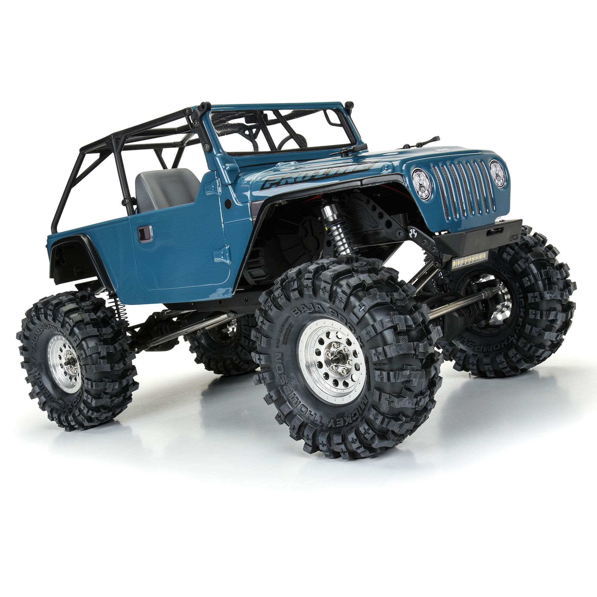 1/10 2004 Jeep LJ Clear Body/Trail Cage 12.3" Wheelbase Craw-6