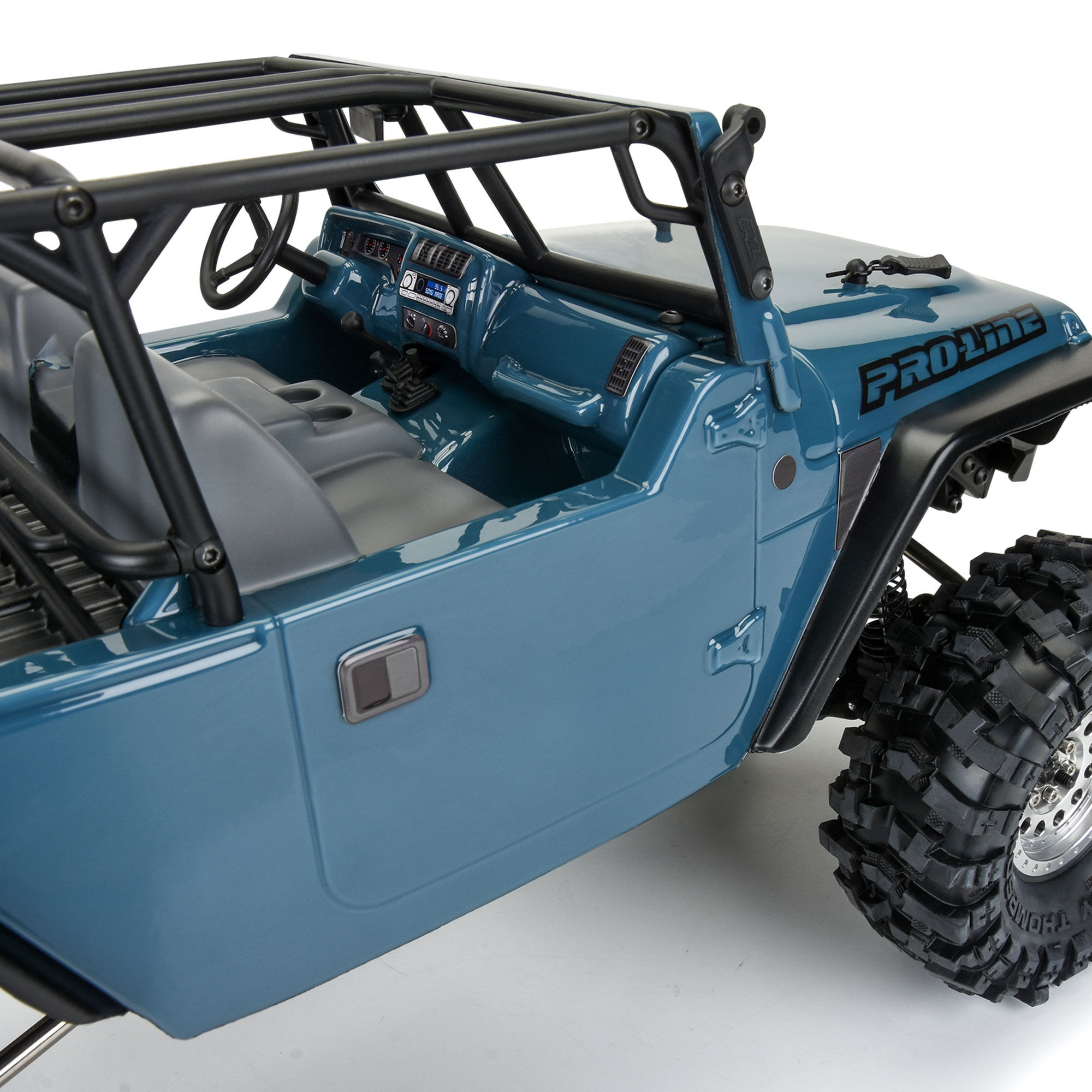 1/10 2004 Jeep LJ Clear Body/Trail Cage 12.3" Wheelbase Craw-7