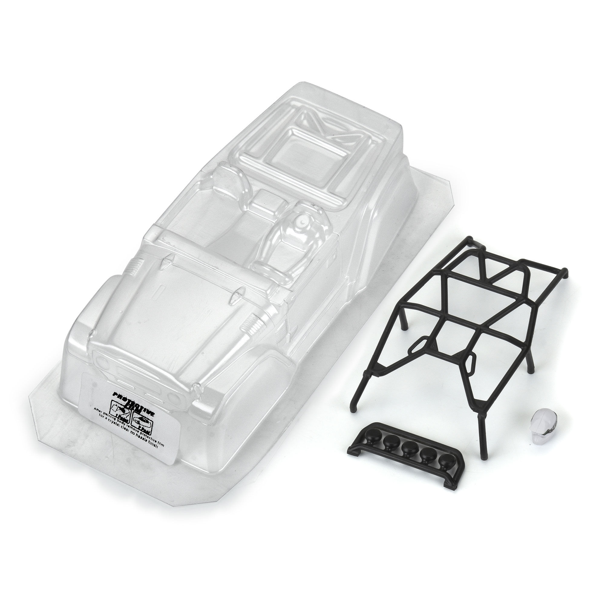 1/24 1979 Toyota Land Cruiser FJ40 Clear Body with Trail Cag-4