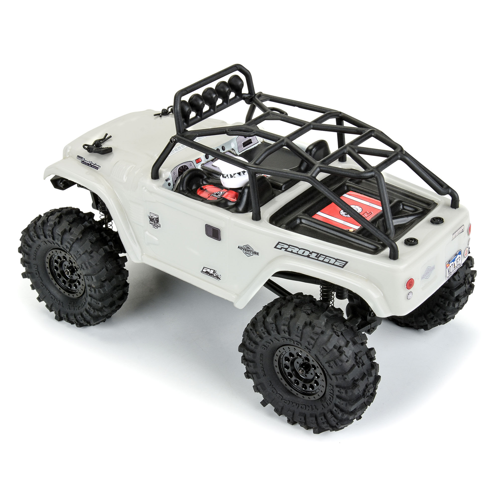1/24 1979 Toyota Land Cruiser FJ40 Clear Body with Trail Cag-6