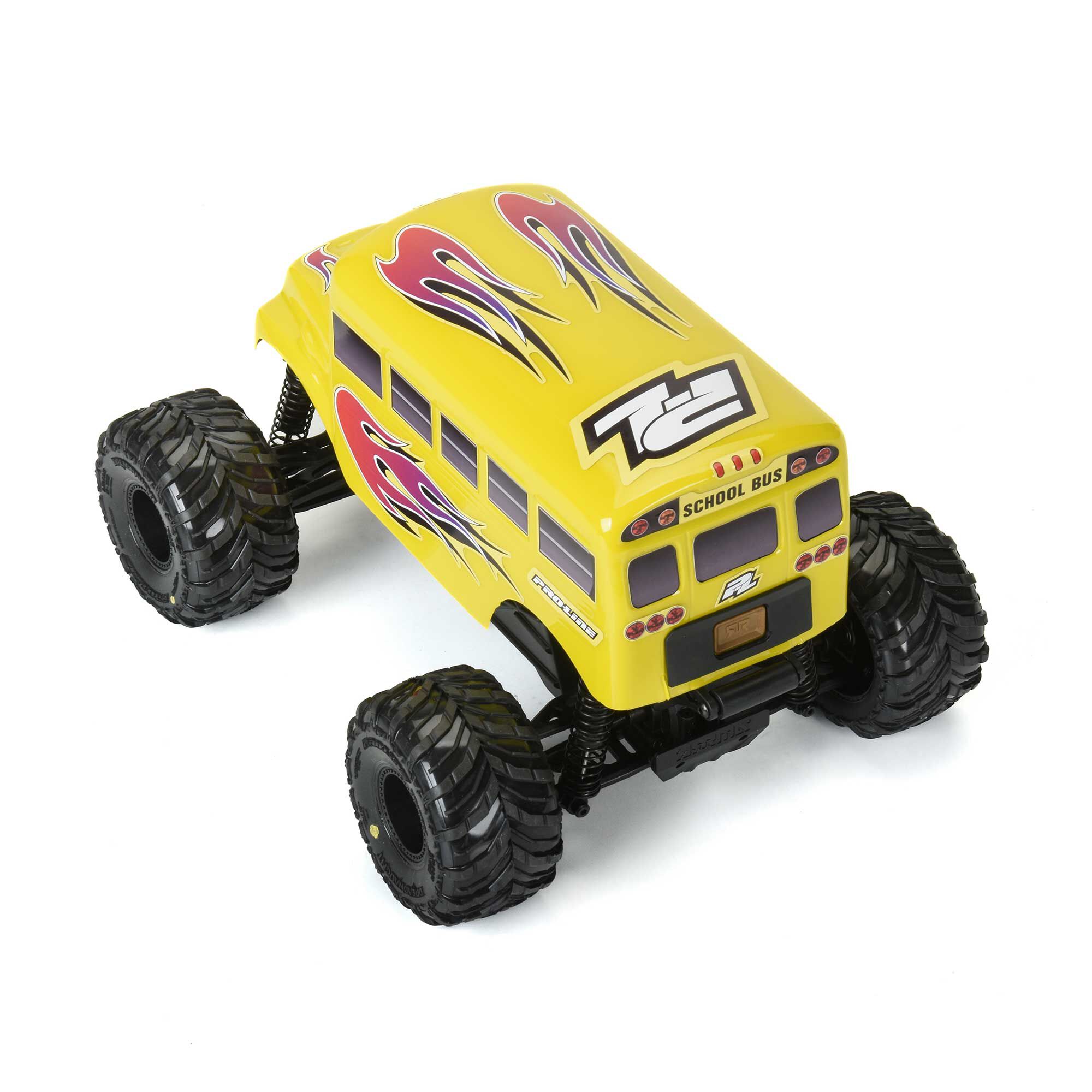 Pre-Cut/Pre-Painted (School Bus) Yellow Body for ARRMA GORGO-5
