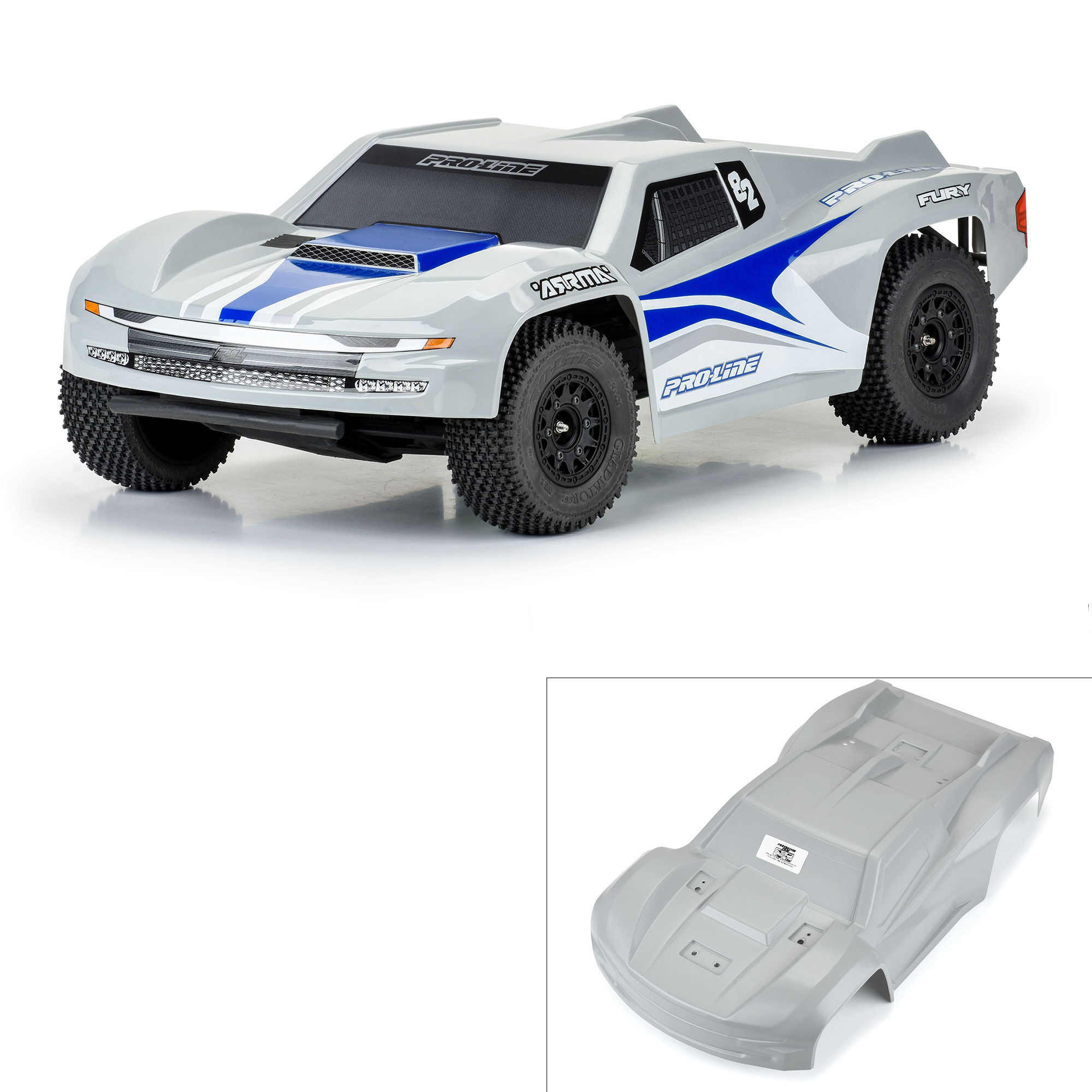 1/10 Pre-Cut Sector Tough-Color Stone Gray Body: Fury