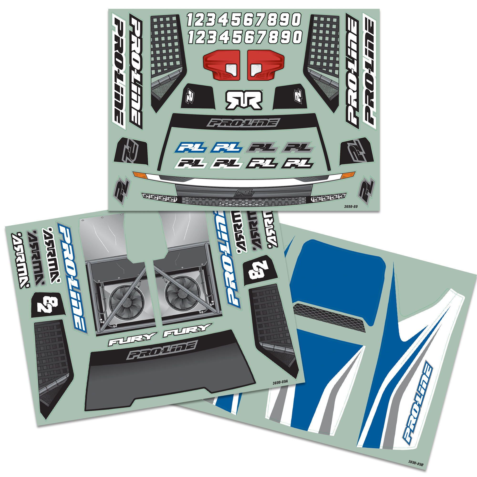 1/10 Pre-Cut Sector Tough-Color Stone Gray Body: Fury-6