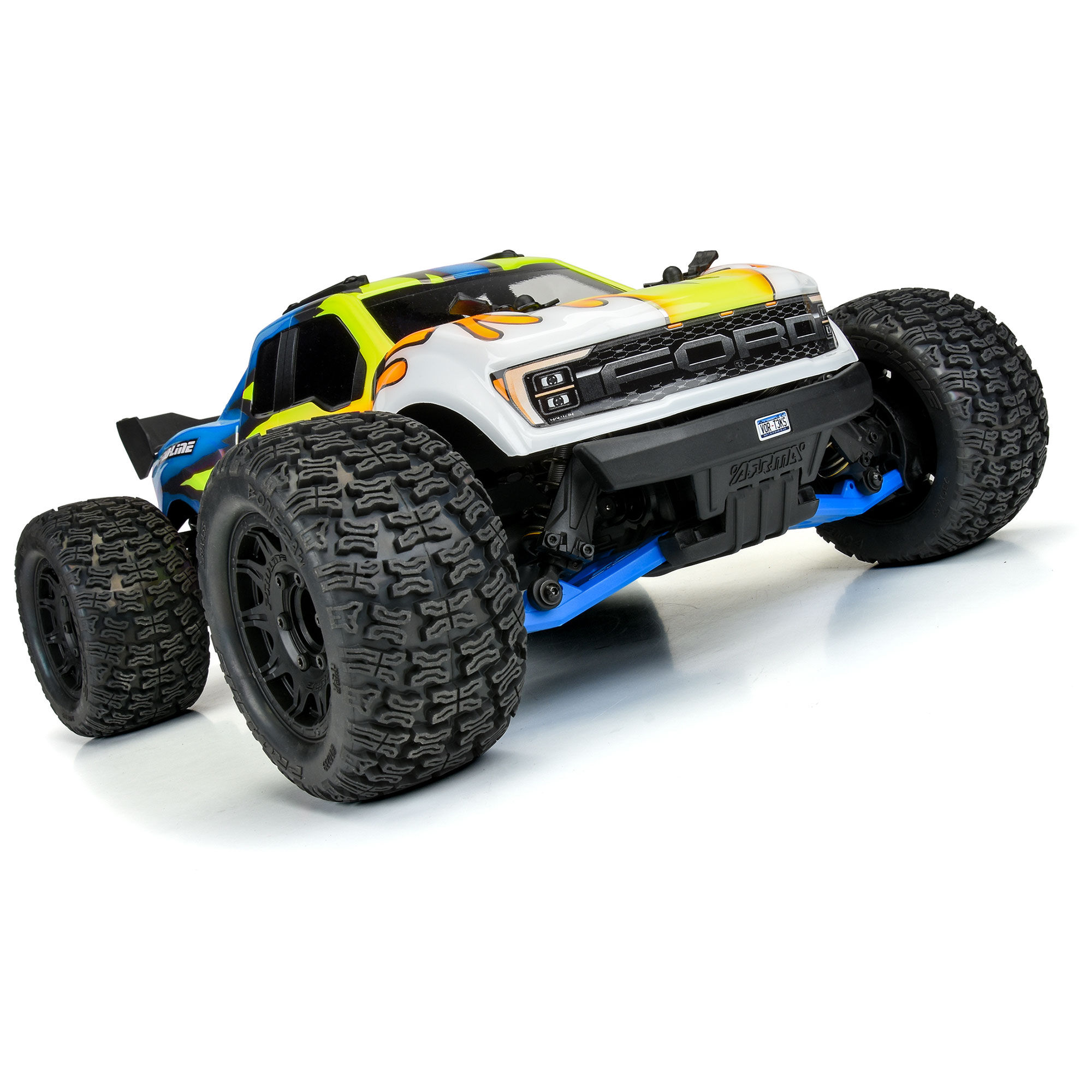 Bash Armor Front Suspension Arms (Blue) for ARRMA 3S Vehicle-6
