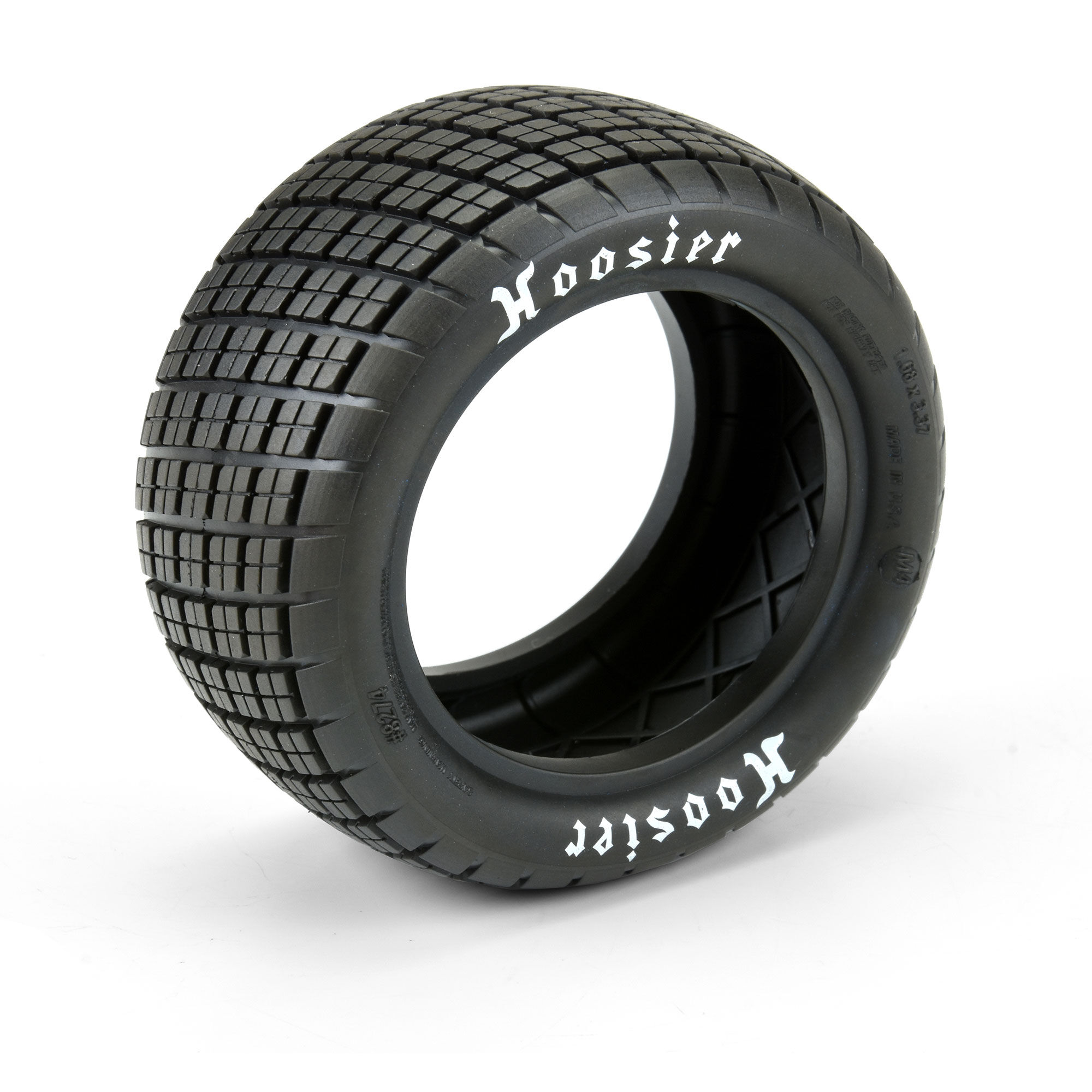 1/10 Hoosier Angle Block M4 Rear 2.2" Dirt Oval Tires (2)-4