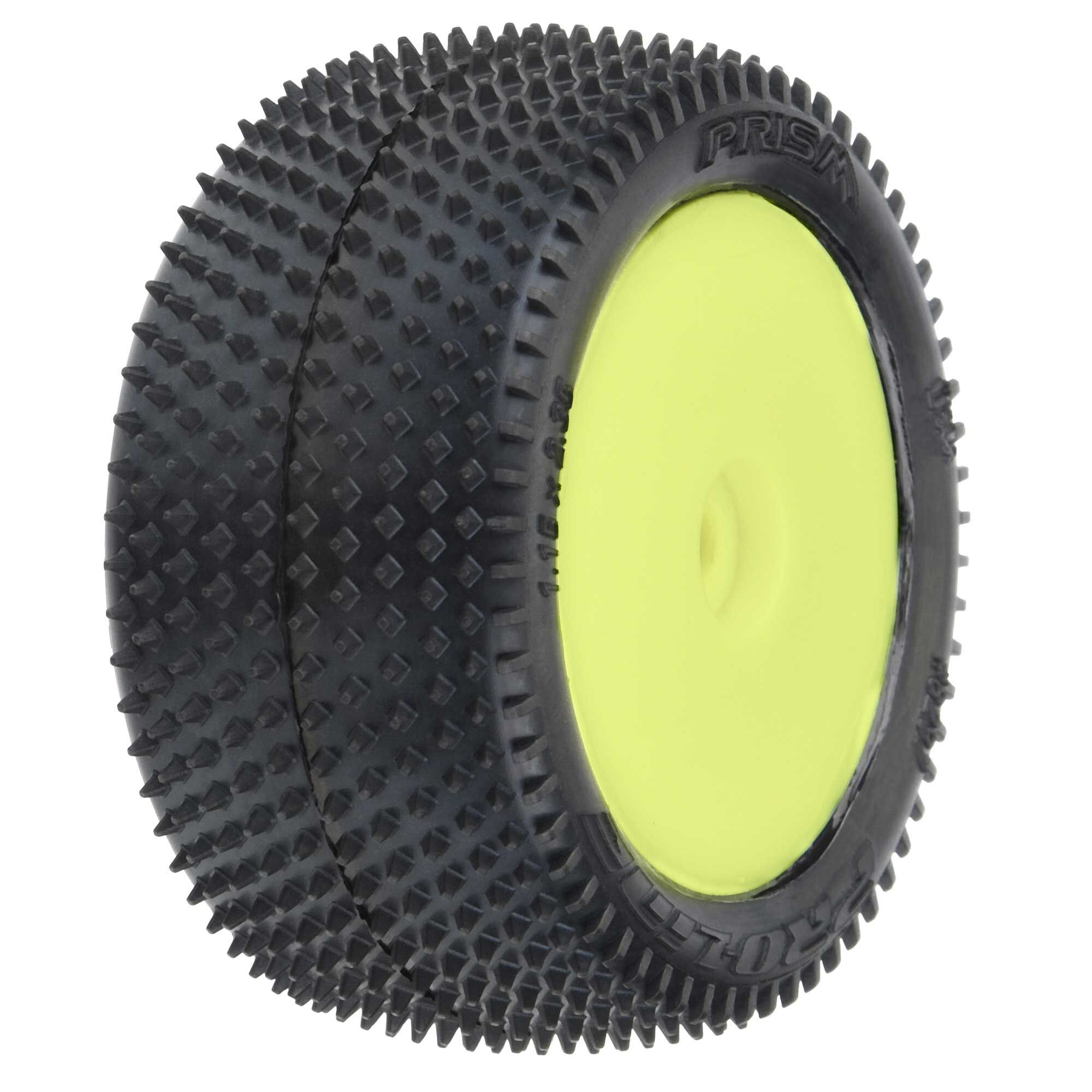 118-prism-rear-carpet-mini-b-tires-mounted-8mm-yellow-wheel