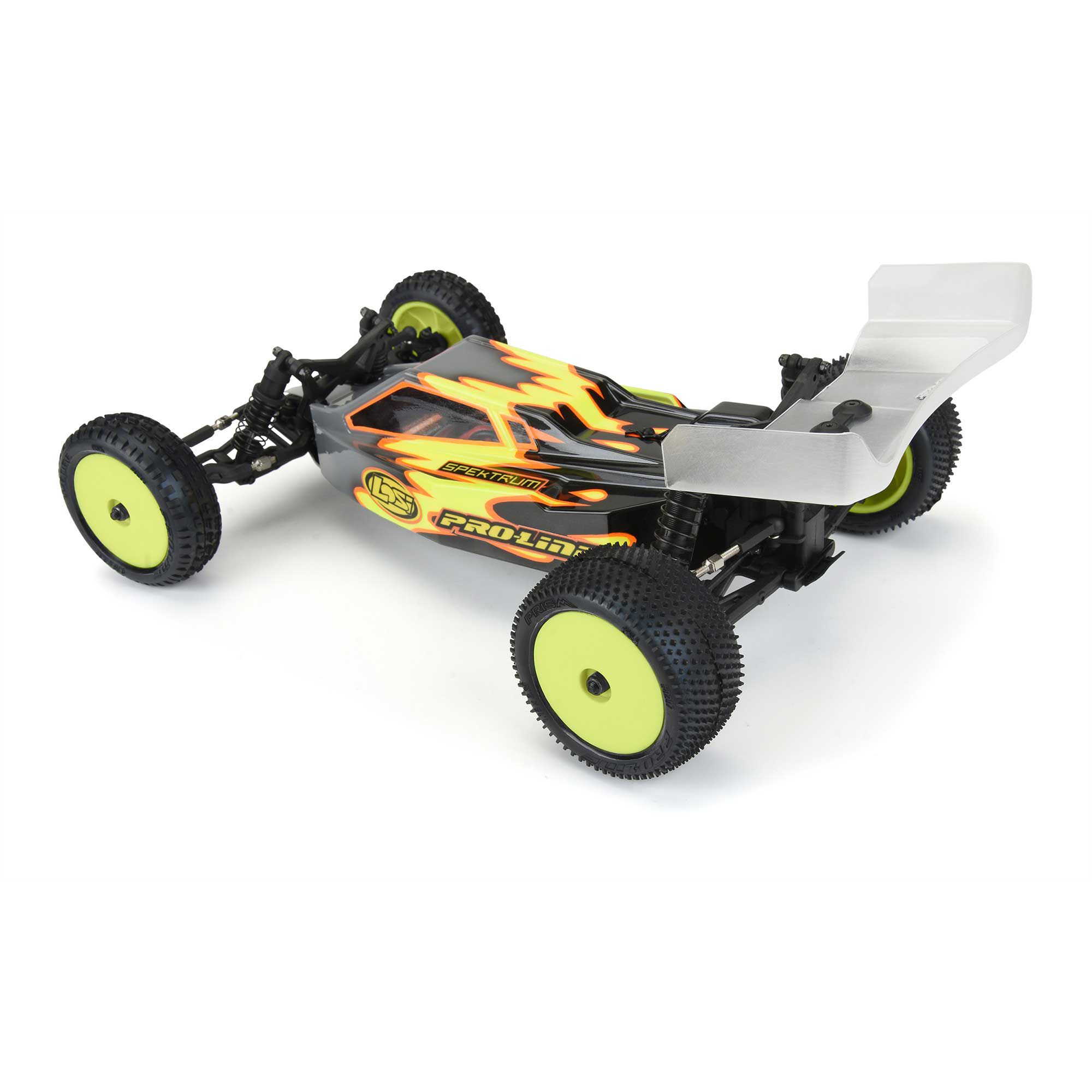 1/18 Prism Rear Carpet Mini-B Tires Mounted 8mm Yellow Wheel-5