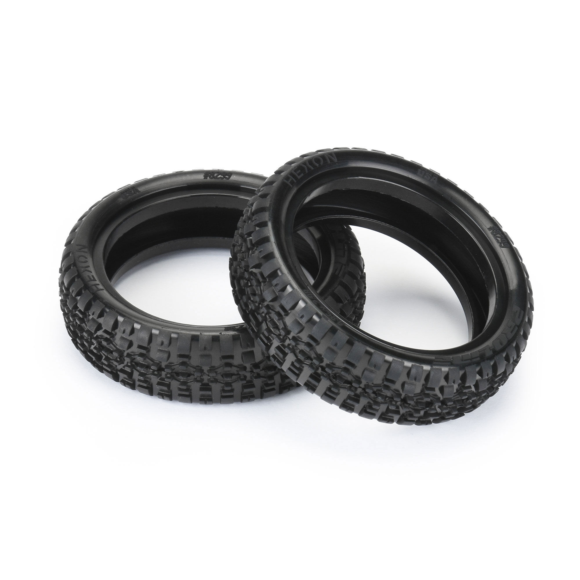 1/10 Hexon CR4 2WD Front 2.2" Carpet Buggy Tires (2)-3