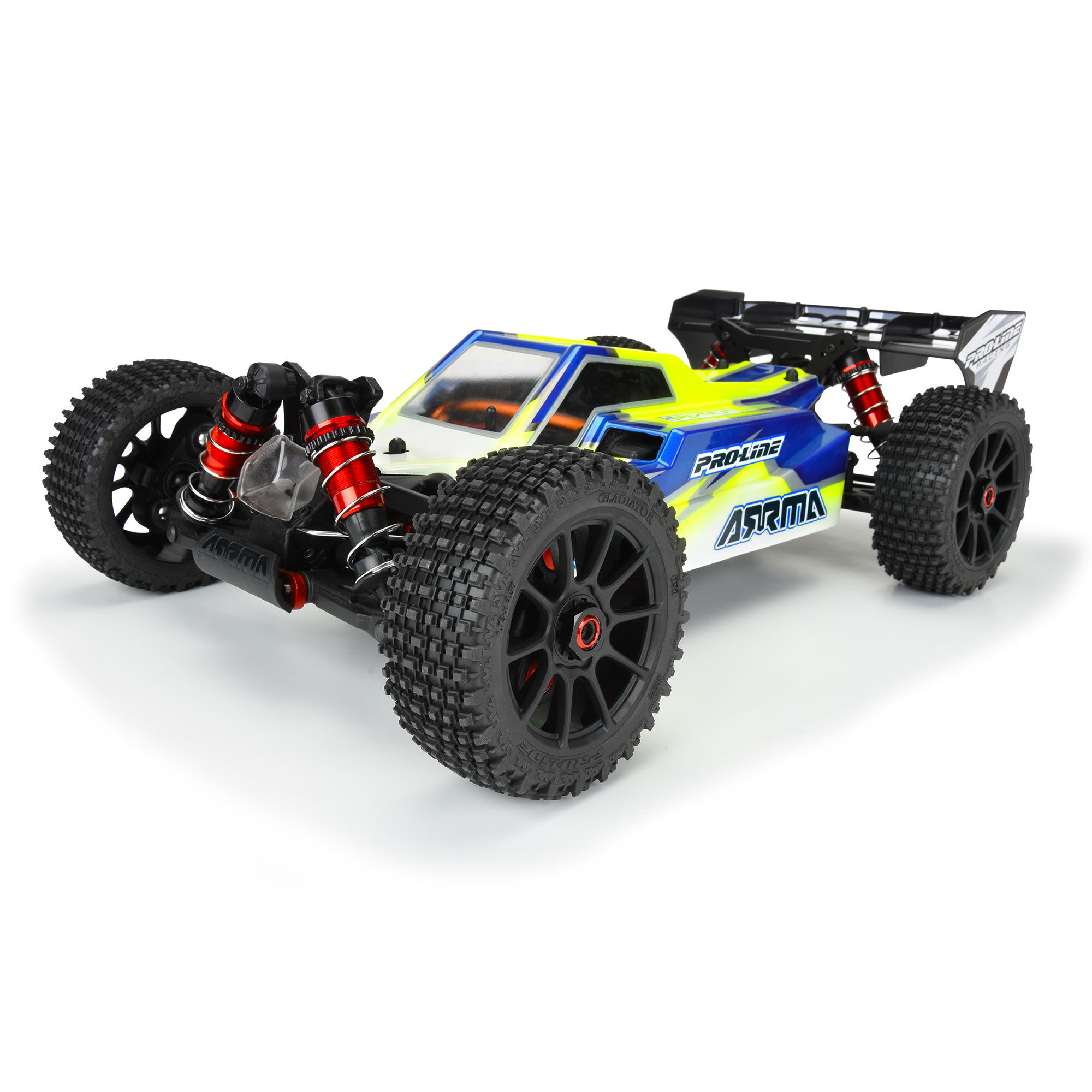 1/8 Gladiator M2 Fr/Rr Buggy Tires Mounted 17mm Black Mach 1-5