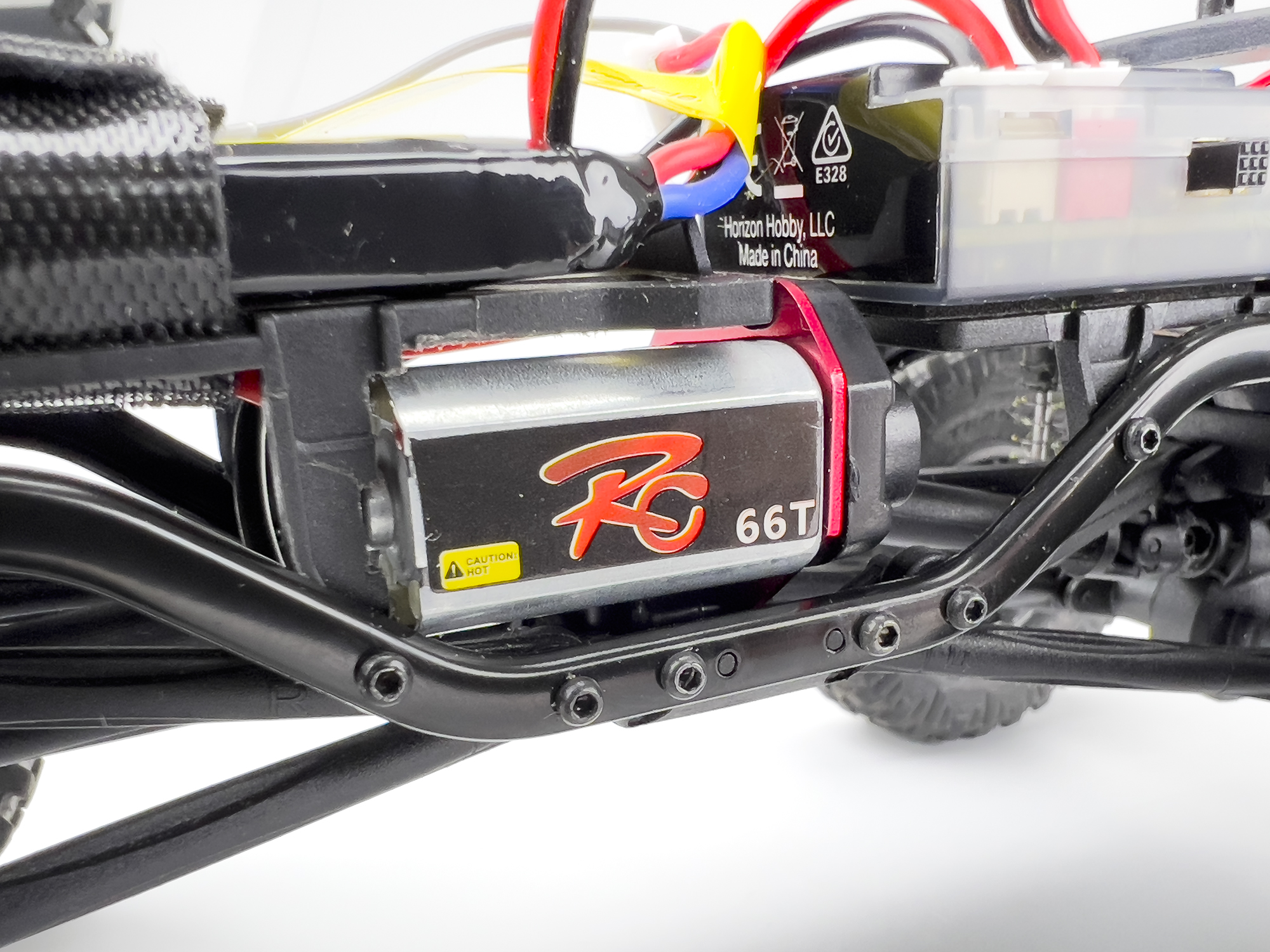 High Torque Motor w/Pinion & Motor Plate SCX24-3