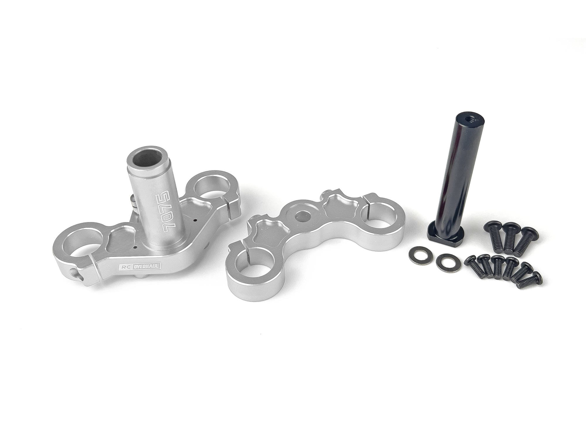 Aluminum Triple Clamp Set, Promoto, Silver-4