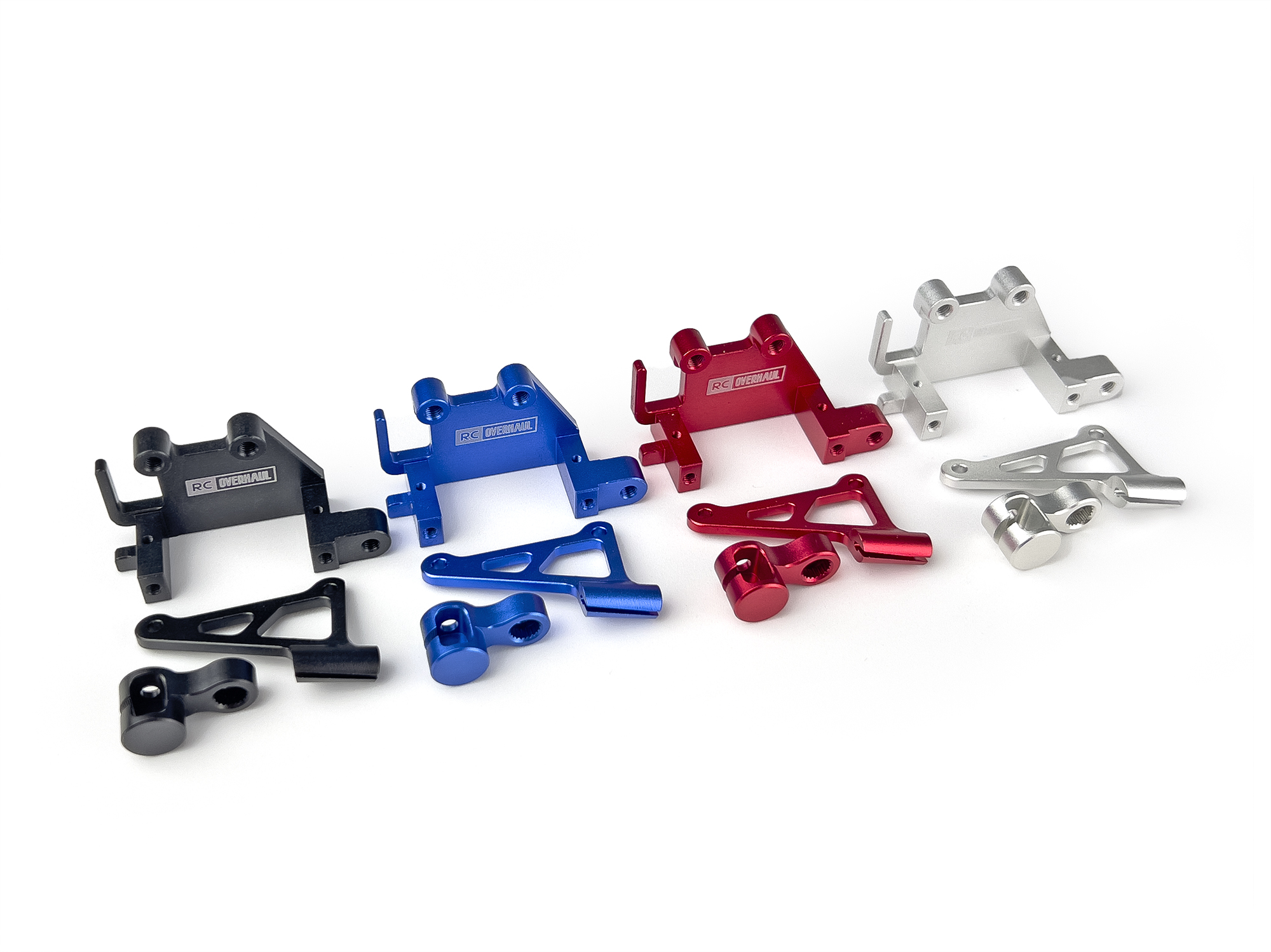 Aluminum Servo Mount Set, Promoto, Blue-6