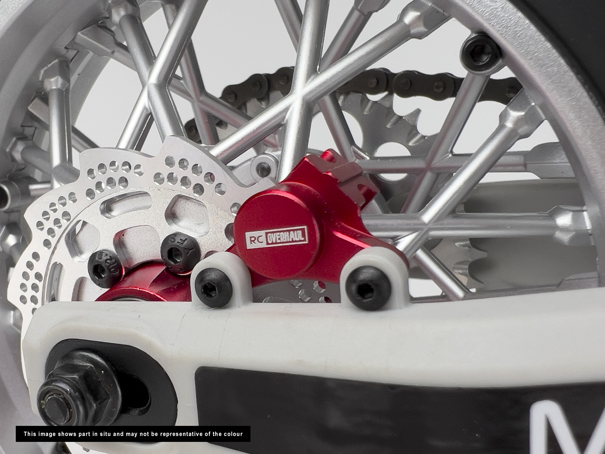 Aluminum Rear Brake Caliper, Promoto, Red-5