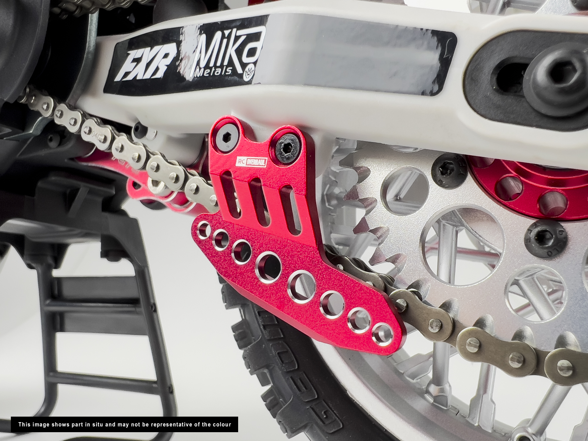Aluminum Chain Guard, Promoto, Red-3