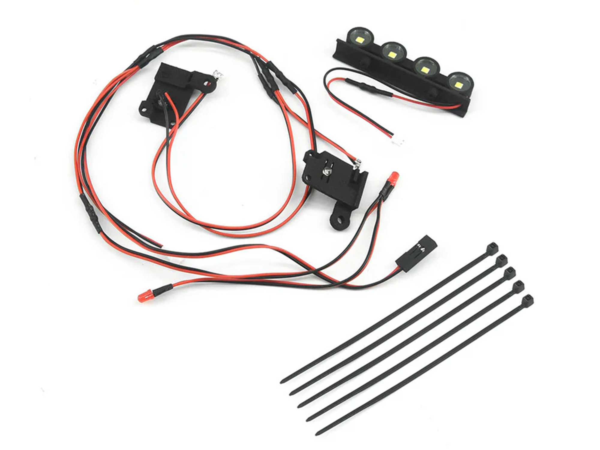 Light Set, Fr/Rr Led's, Roof Light Bar TRX-4M F150/K10-3