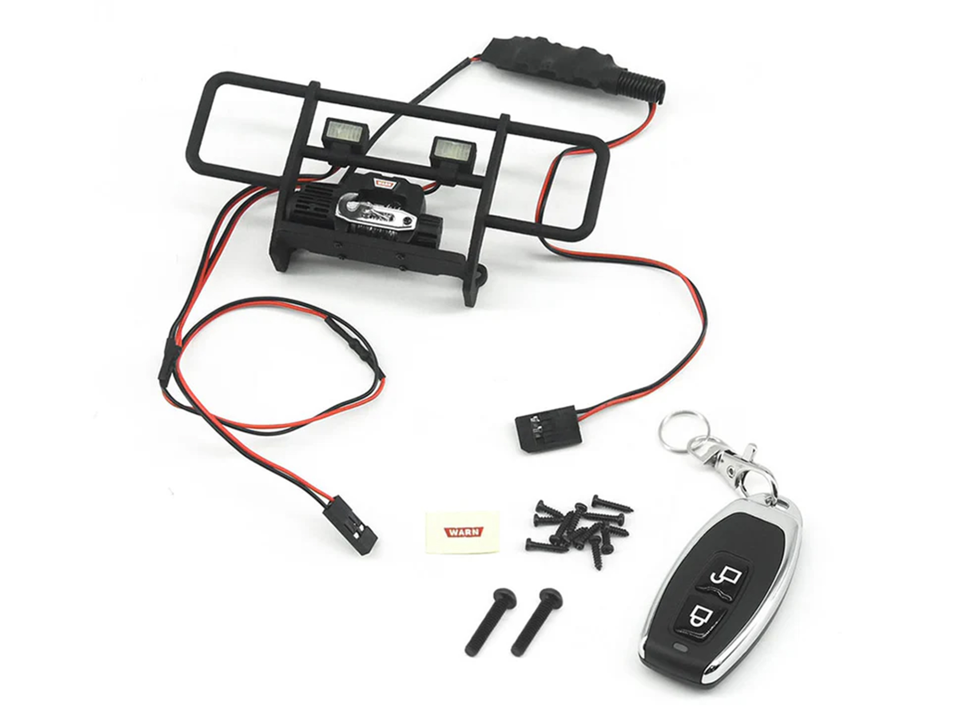 Bumper w/LEDS, Winch & Remote TRX-4M Chevy K10