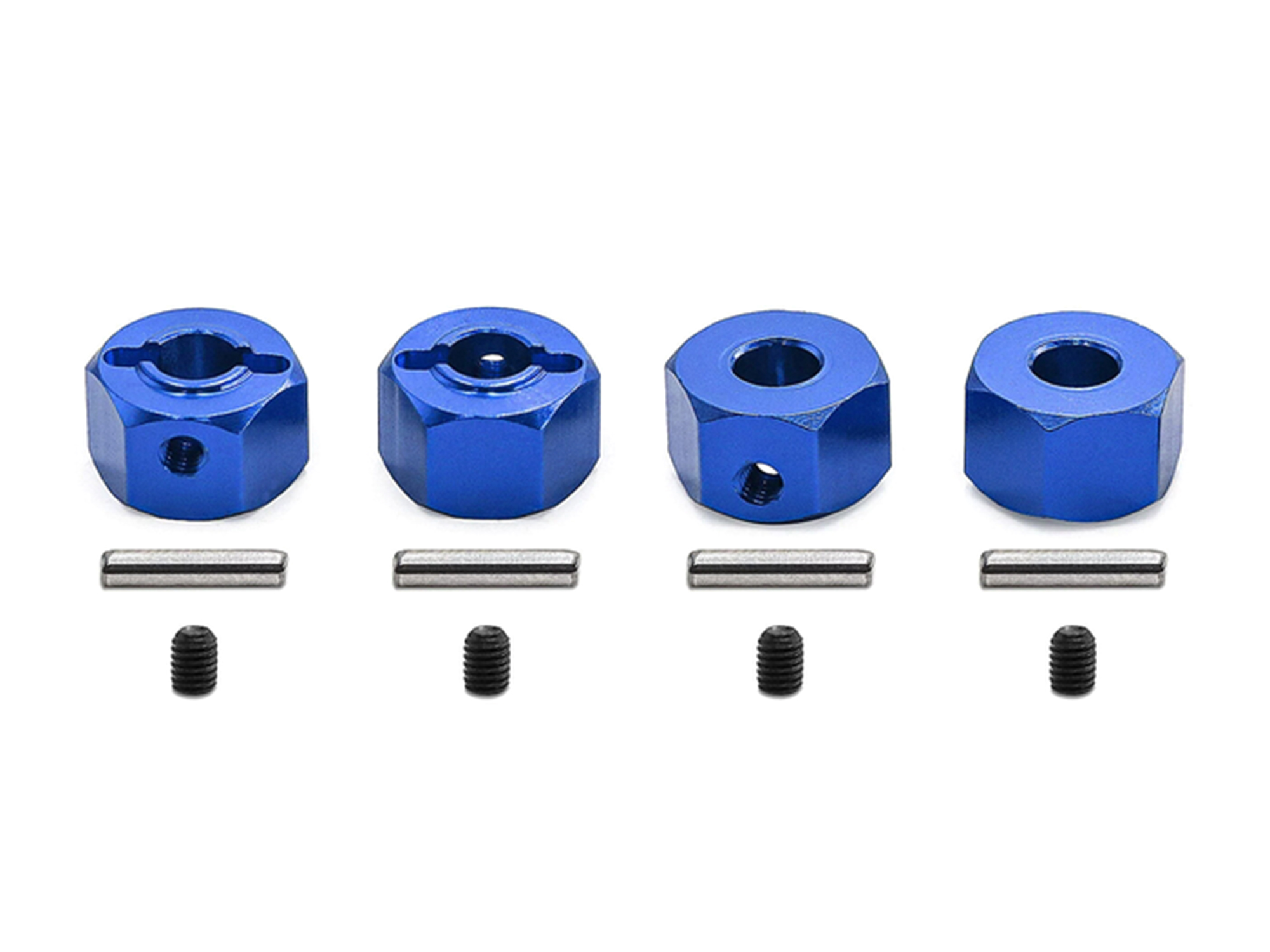 Aluminium Hex Drive (pk4), Blue, Traxxas Mini Maxx-2