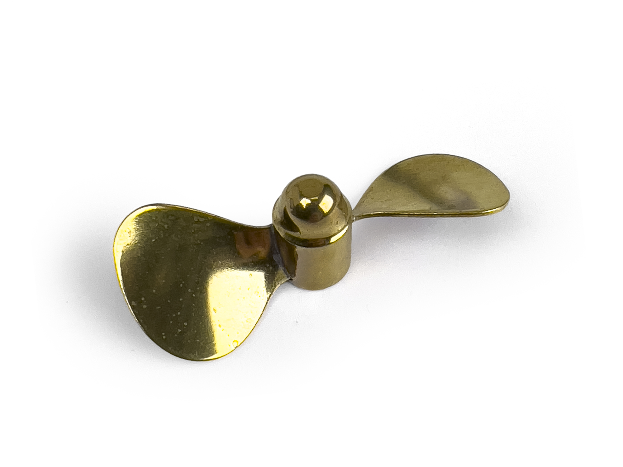 Brass Propeller (Classic), 2 Blade, 60mm, M4, LH
