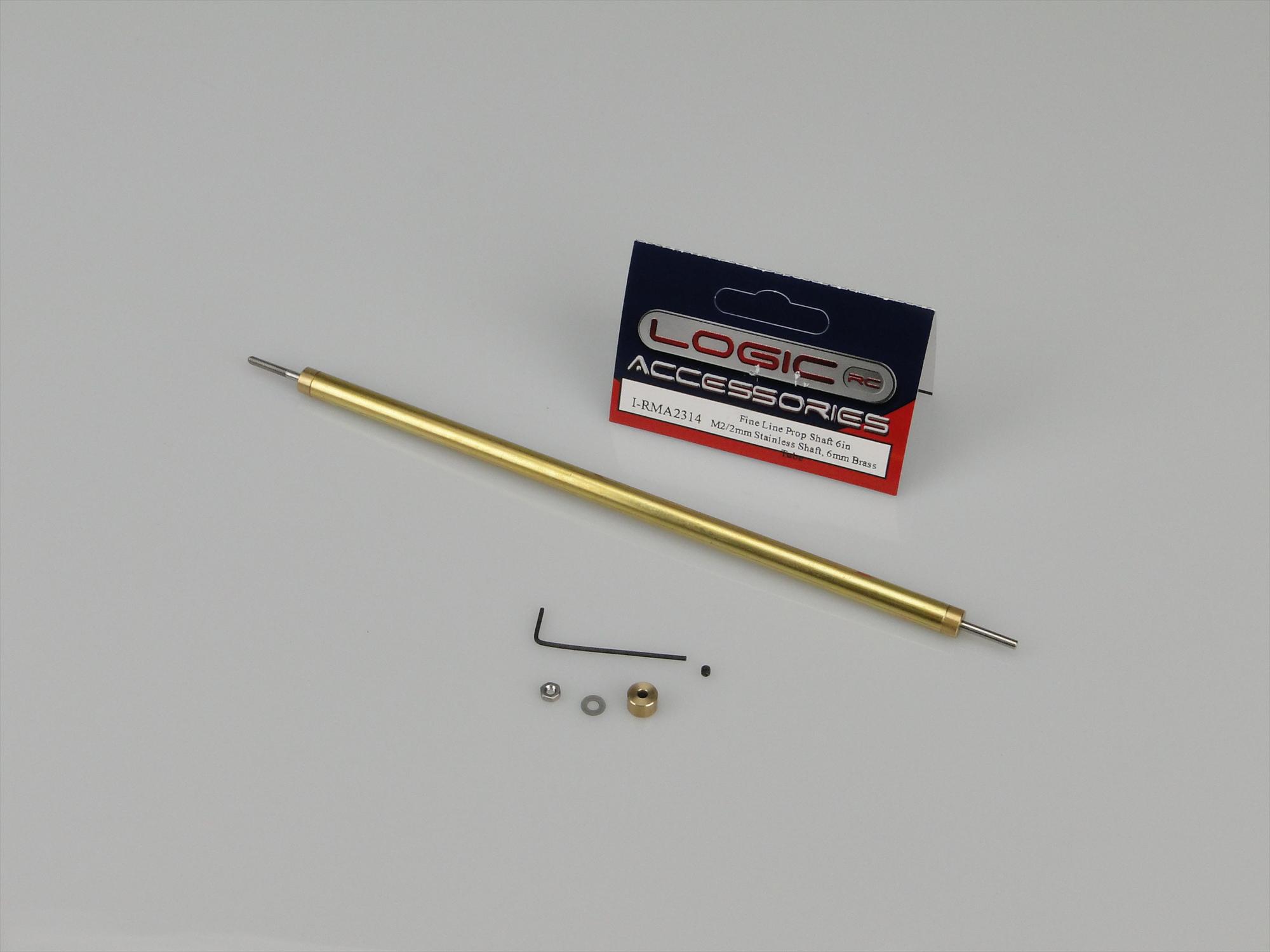 fine-line-prop-shaft-6in-m22mm-stainless-6mm-dia-brass-tube