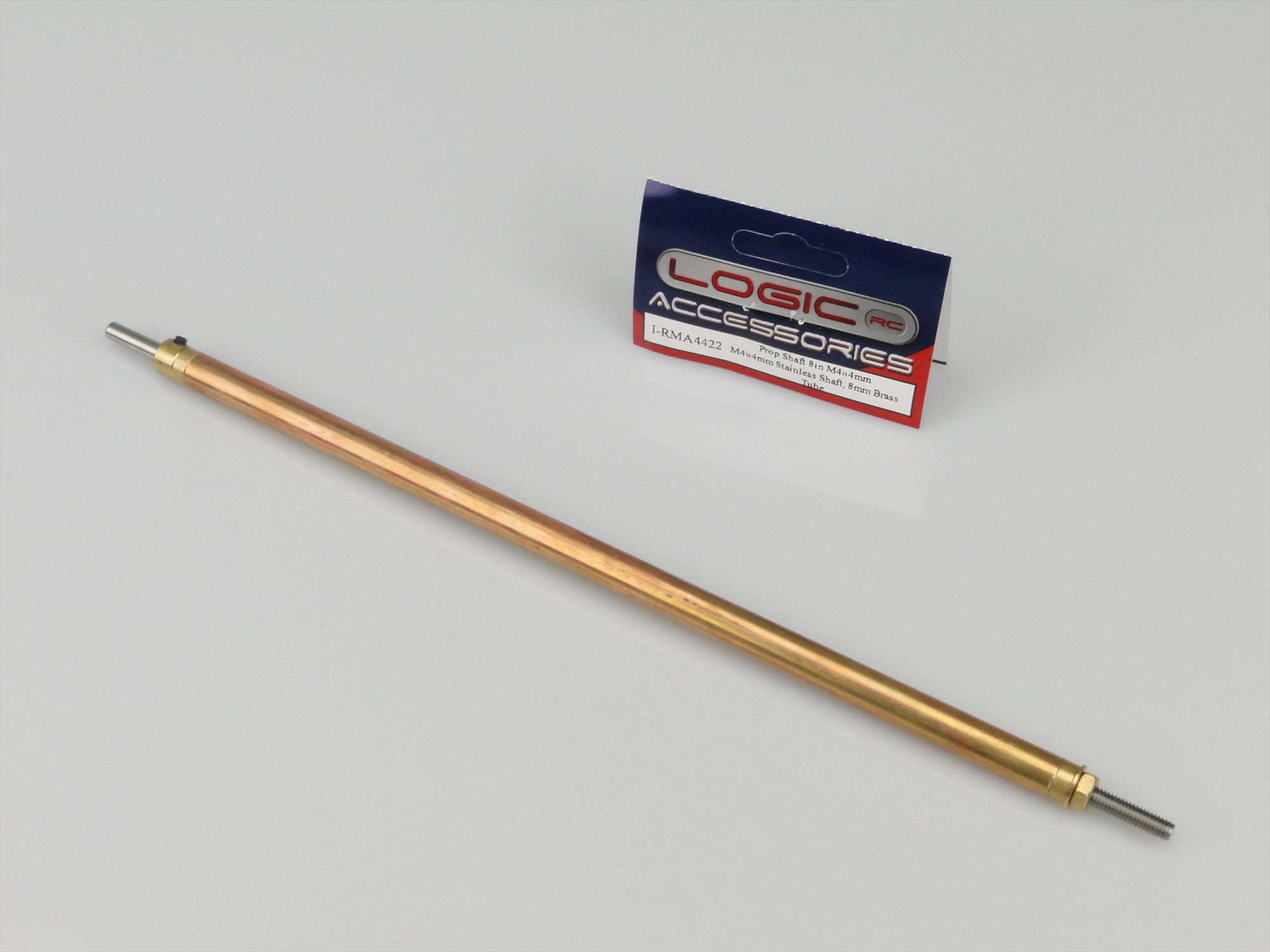 prop-shaft-8in-m44mm-stainless-shaft-8mm-dia-brass-tube