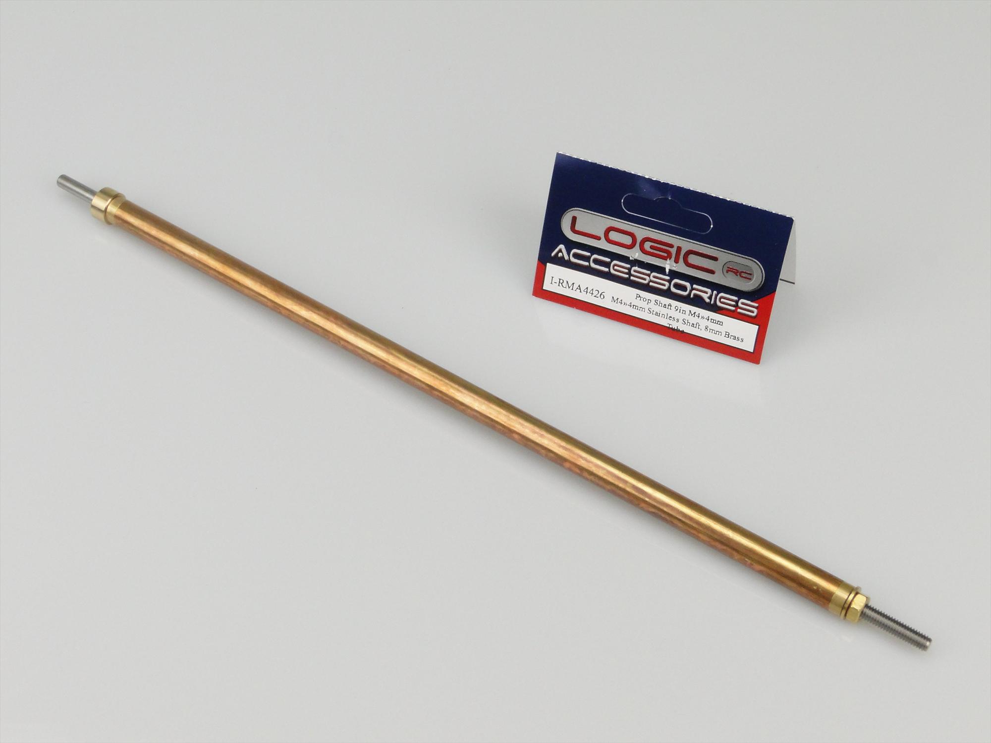 prop-shaft-9in-m44mm-stainless-shaft-8mm-dia-brass-tube