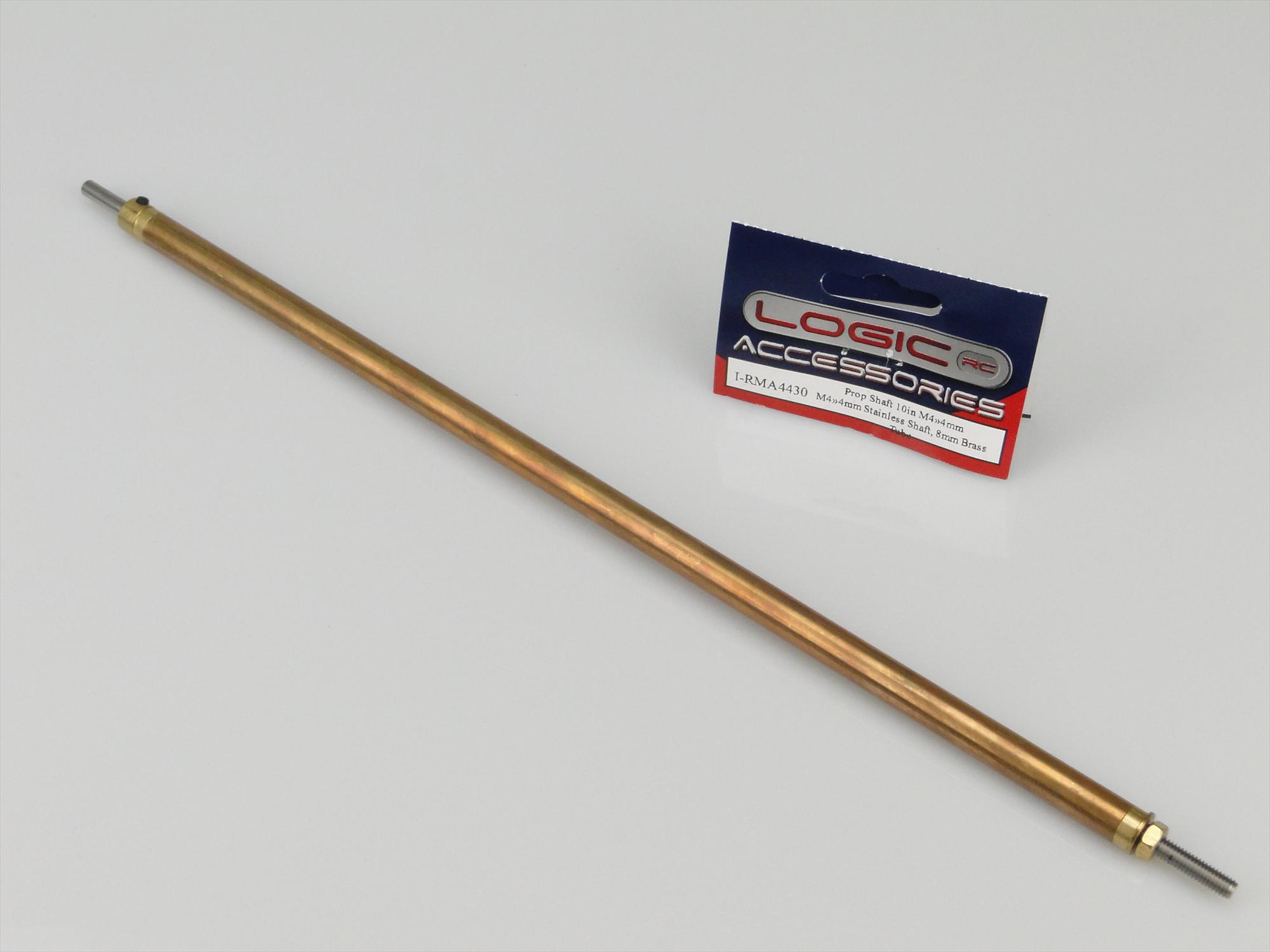 prop-shaft-10in-m44mm-stainless-shaft-8mm-dia-brass-tube