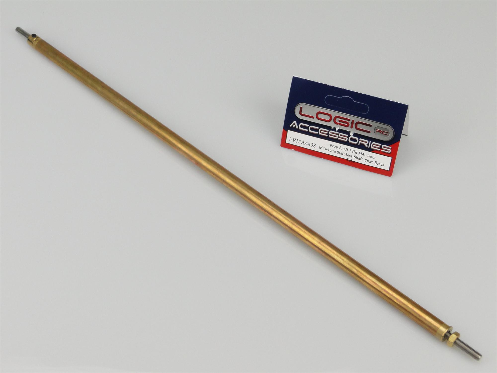 prop-shaft-12in-m44mm-stainless-shaft-8mm-dia-brass-tube