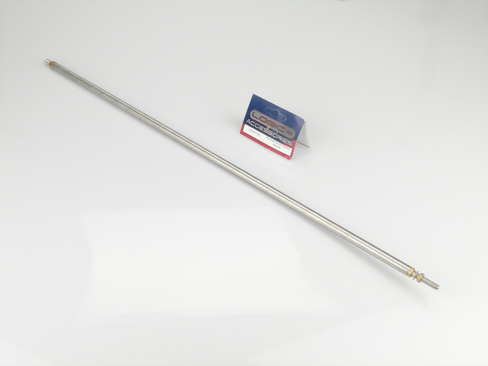Prop Shaft 18in M5 Stainless 8mm dia-2