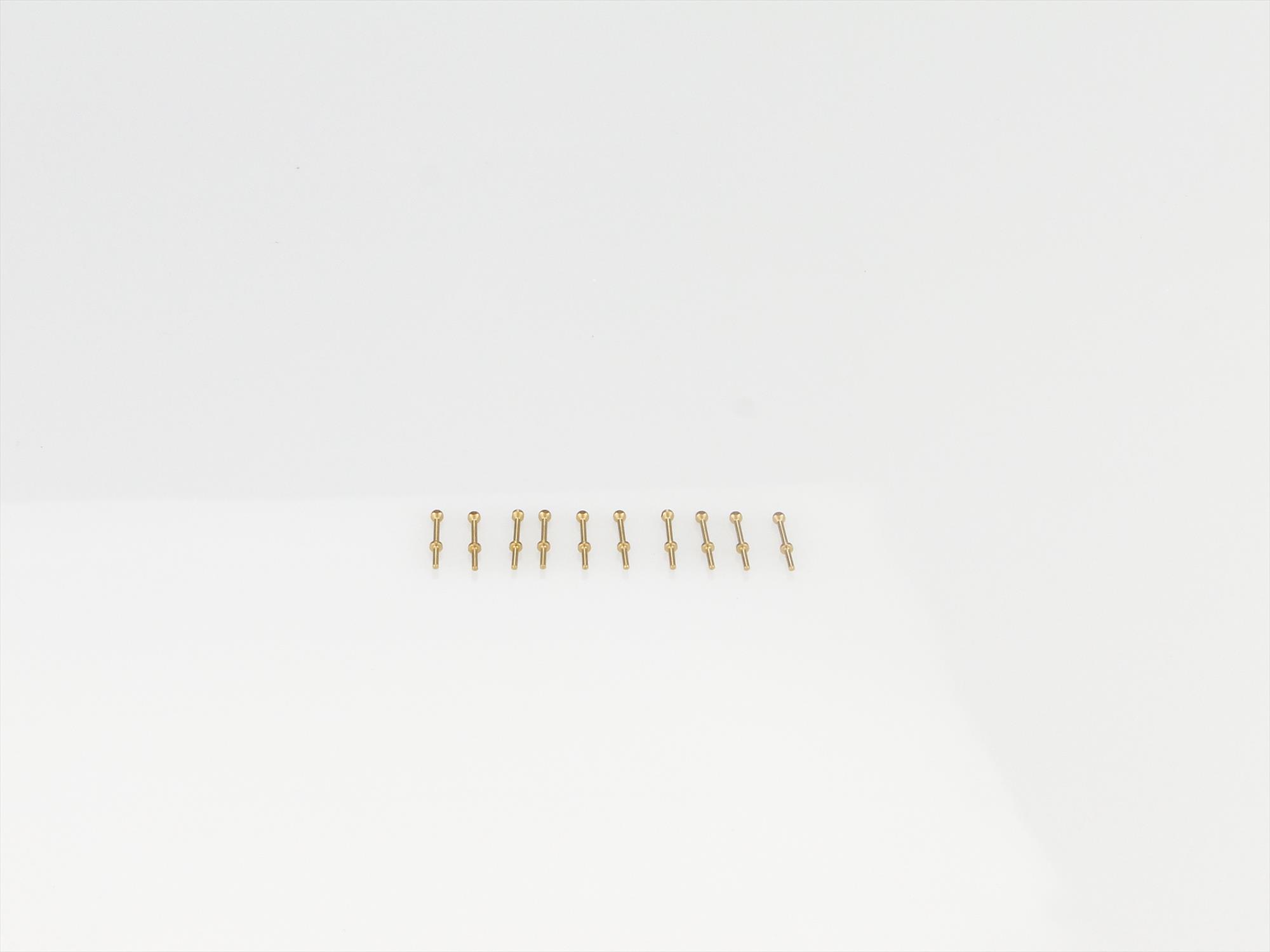 1 Hole Stanchion, Brass 6mm (Pk10)-2