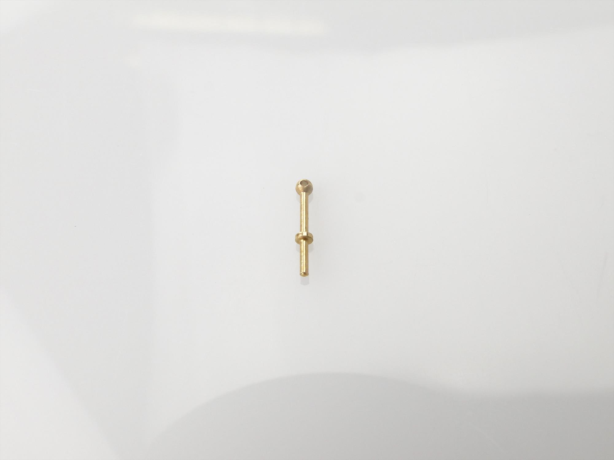 1 Hole Stanchion, Brass 6mm (Pk10)-3