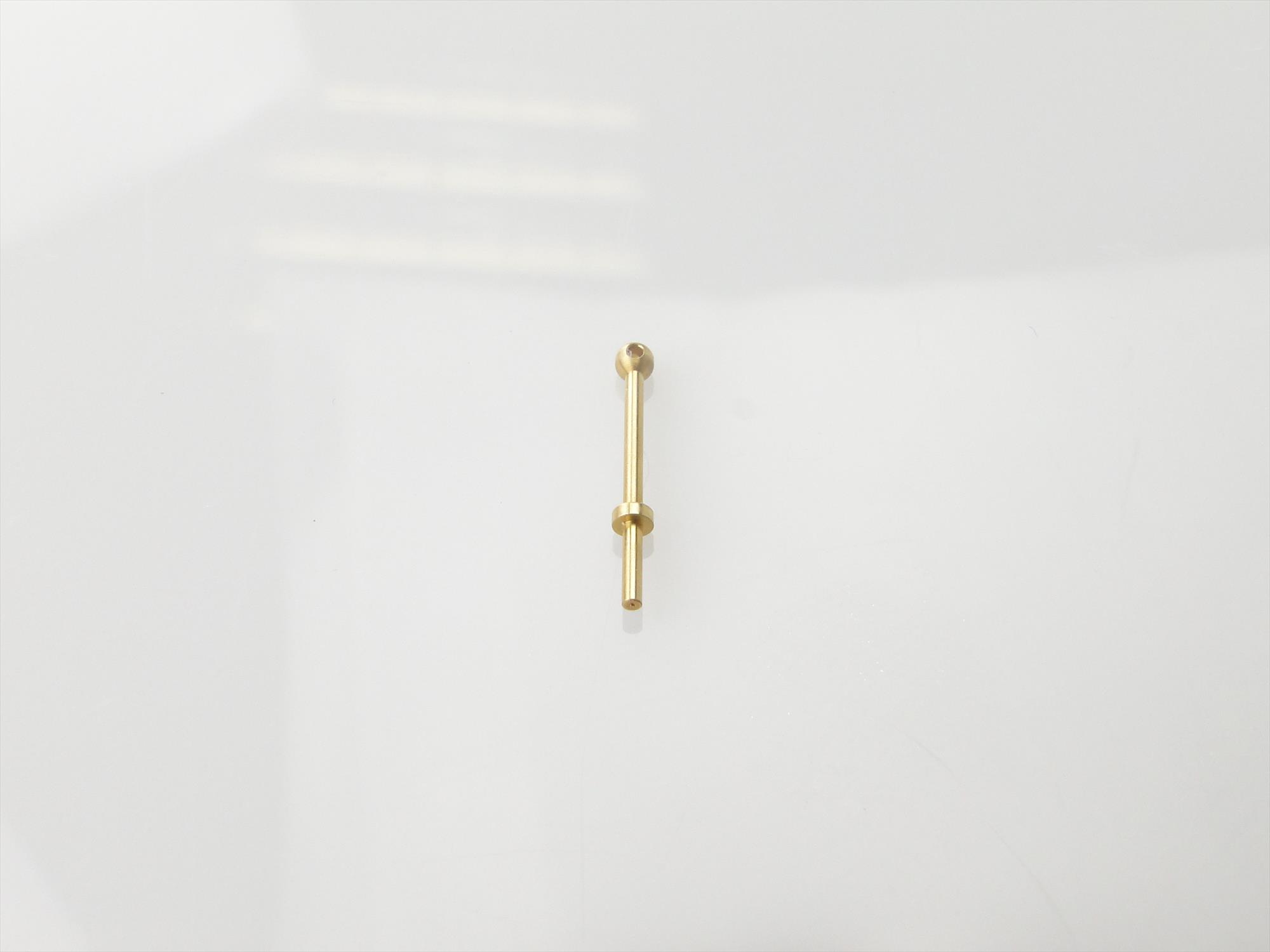 1 Hole Stanchion, Brass 10mm (Pk10)-3