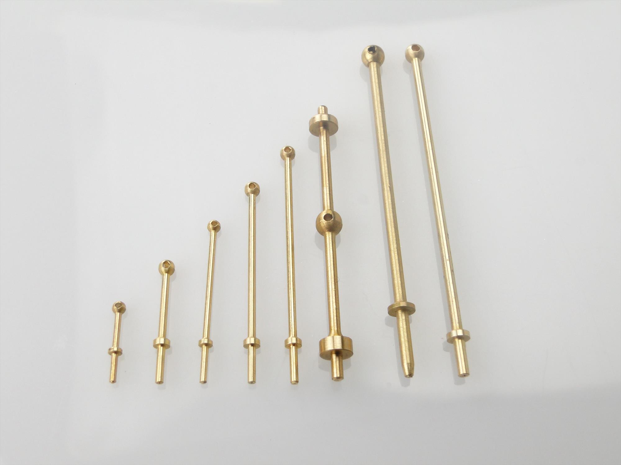 1 Hole Stanchion, Brass 15mm (Pk10)-5