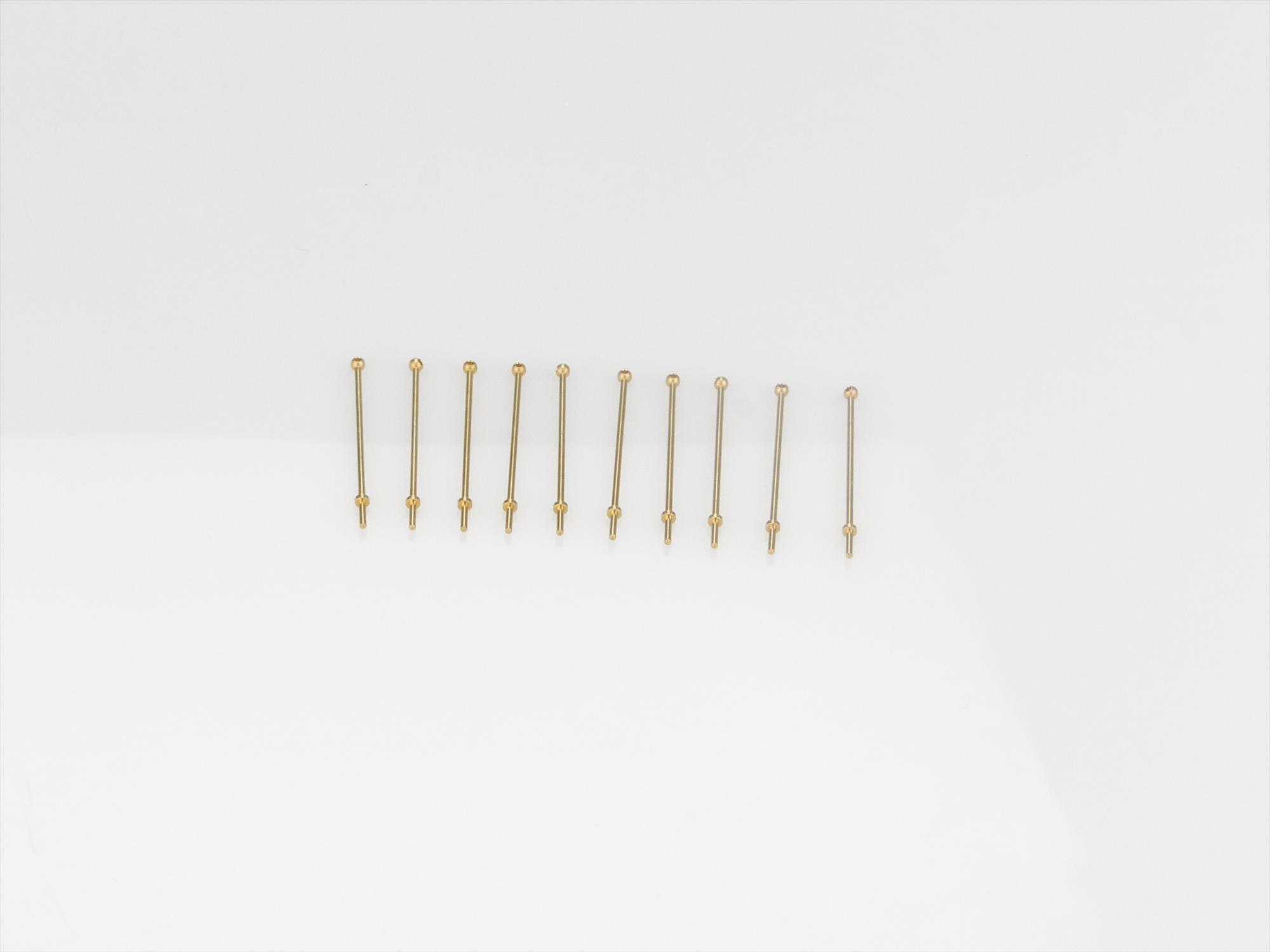 1 Hole Stanchion, Brass 30mm (Pk10)-2