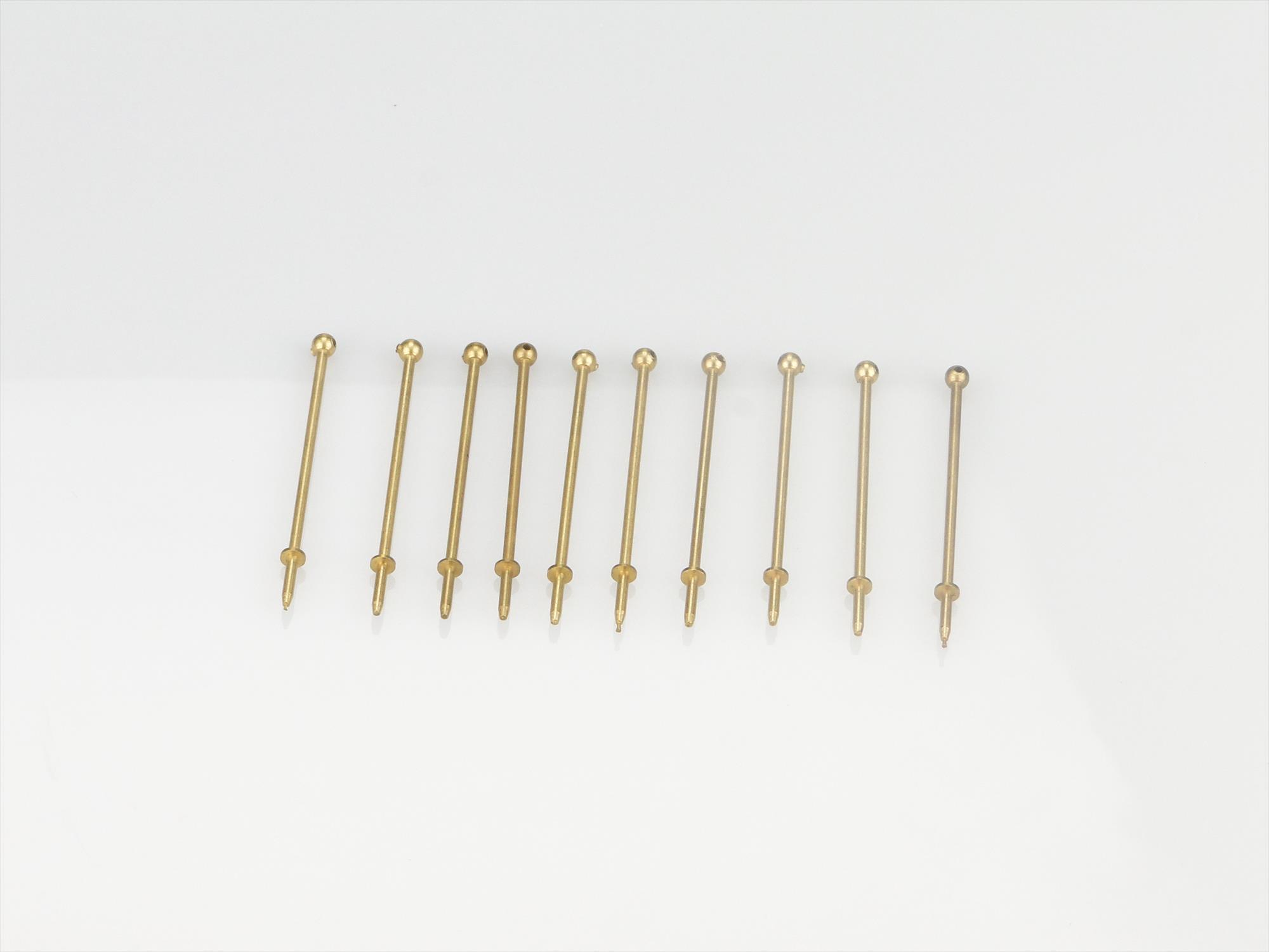 1 Hole Stanchion, Brass 35mm (Pk10)-2