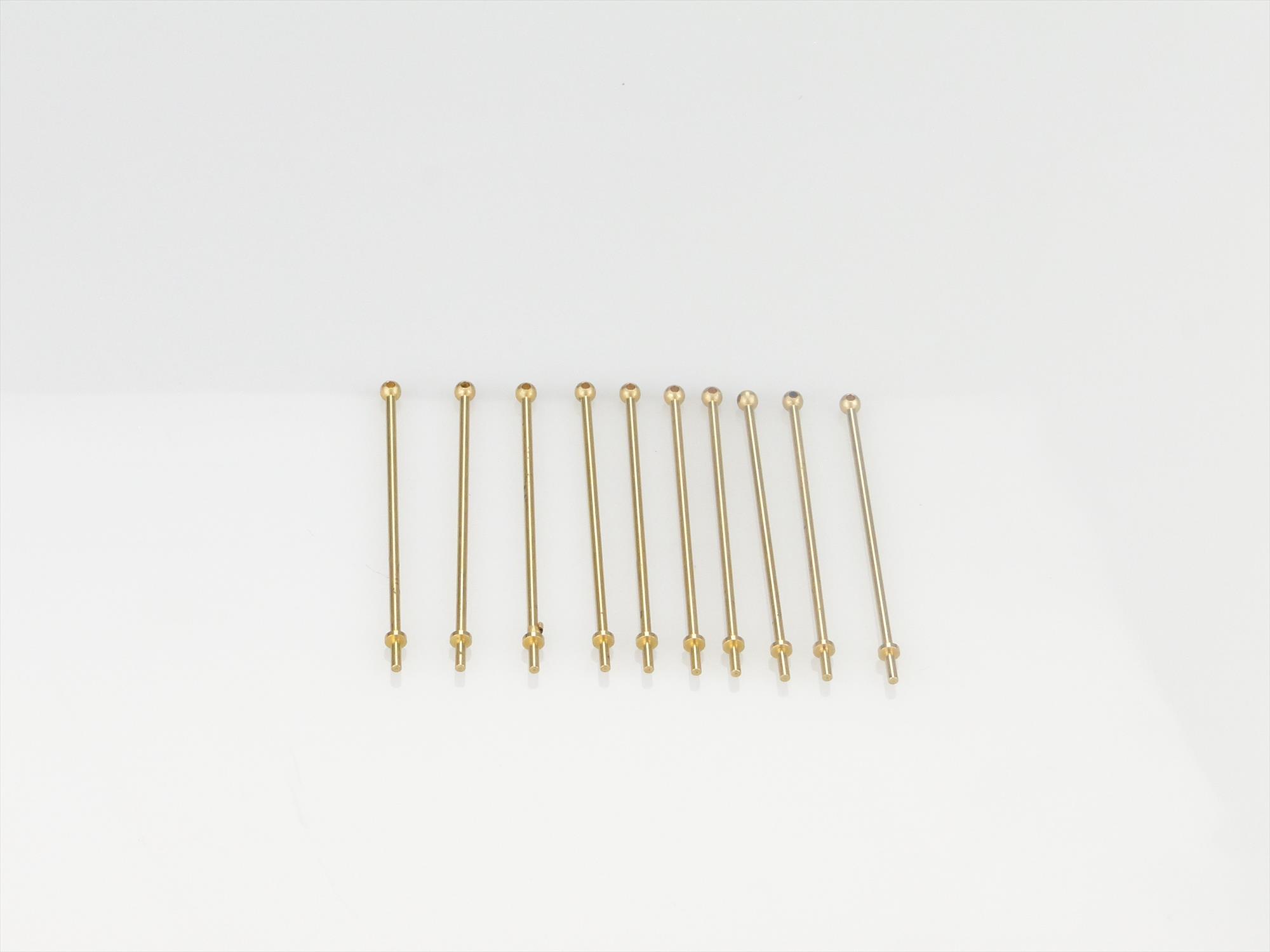 1 Hole Stanchion, Brass 40mm (Pk10)-2